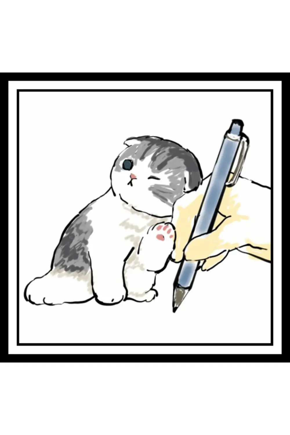 Kedili Ahşap Duvar Posterleri - 10 Parça Haylaz Kedi Set Poster
