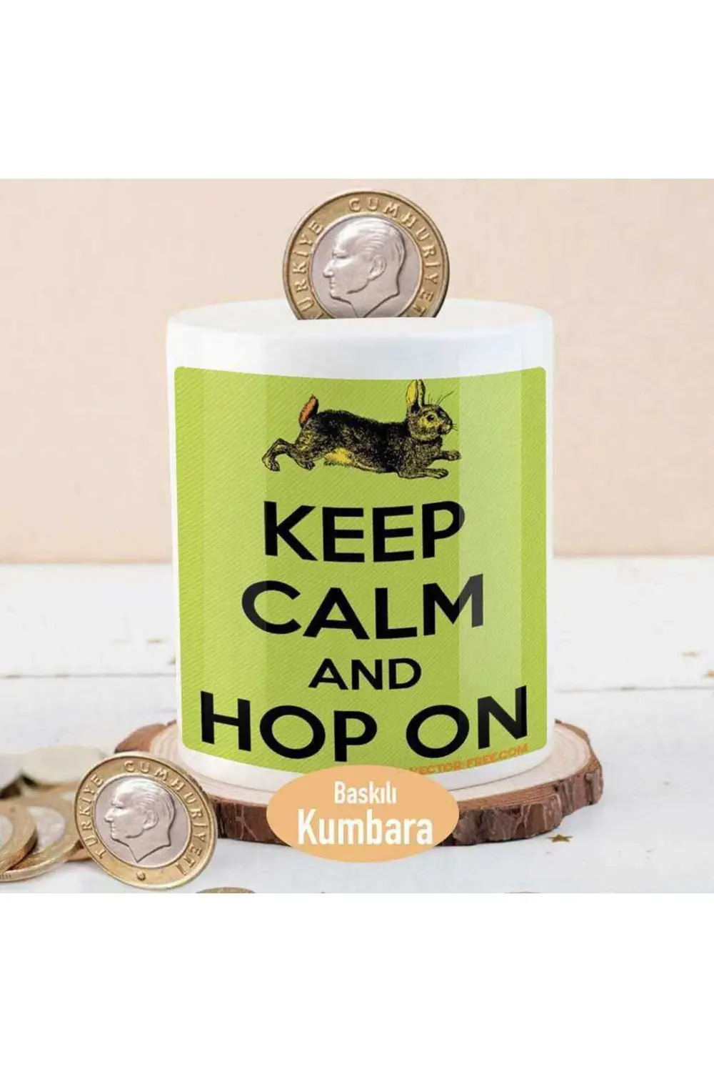 Keep Calm And Hop On Yazılı Para Birikim Kumbarası-21-34538198
