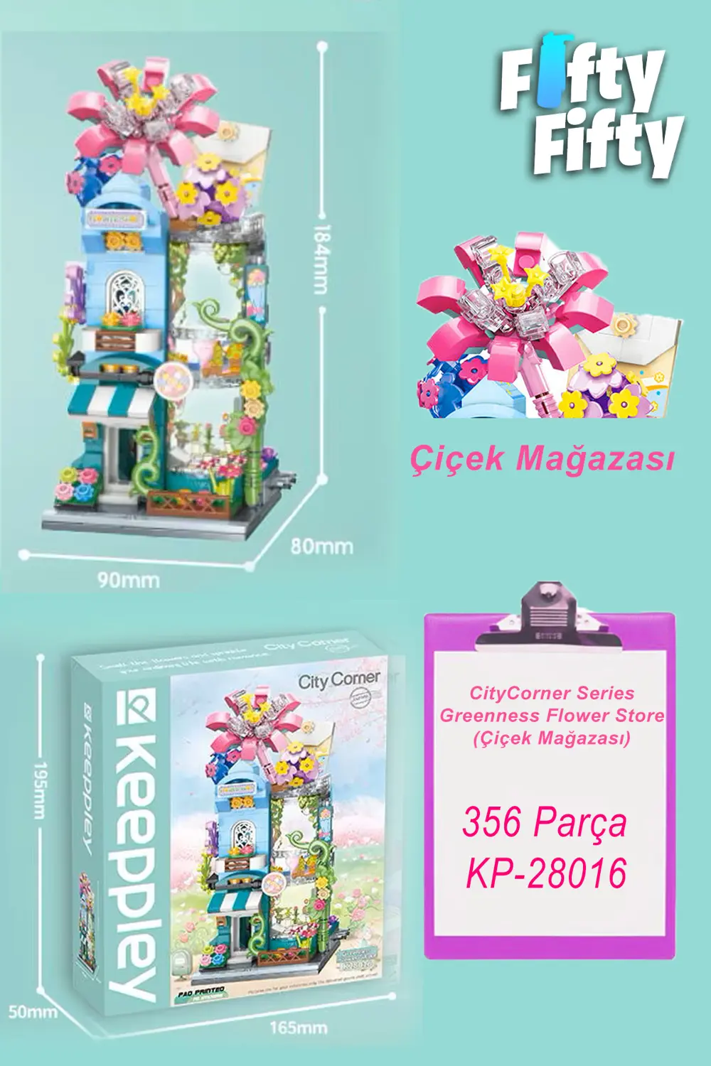 KEEPPLEY ÇİÇEK MAĞAZASI 356 PARÇA