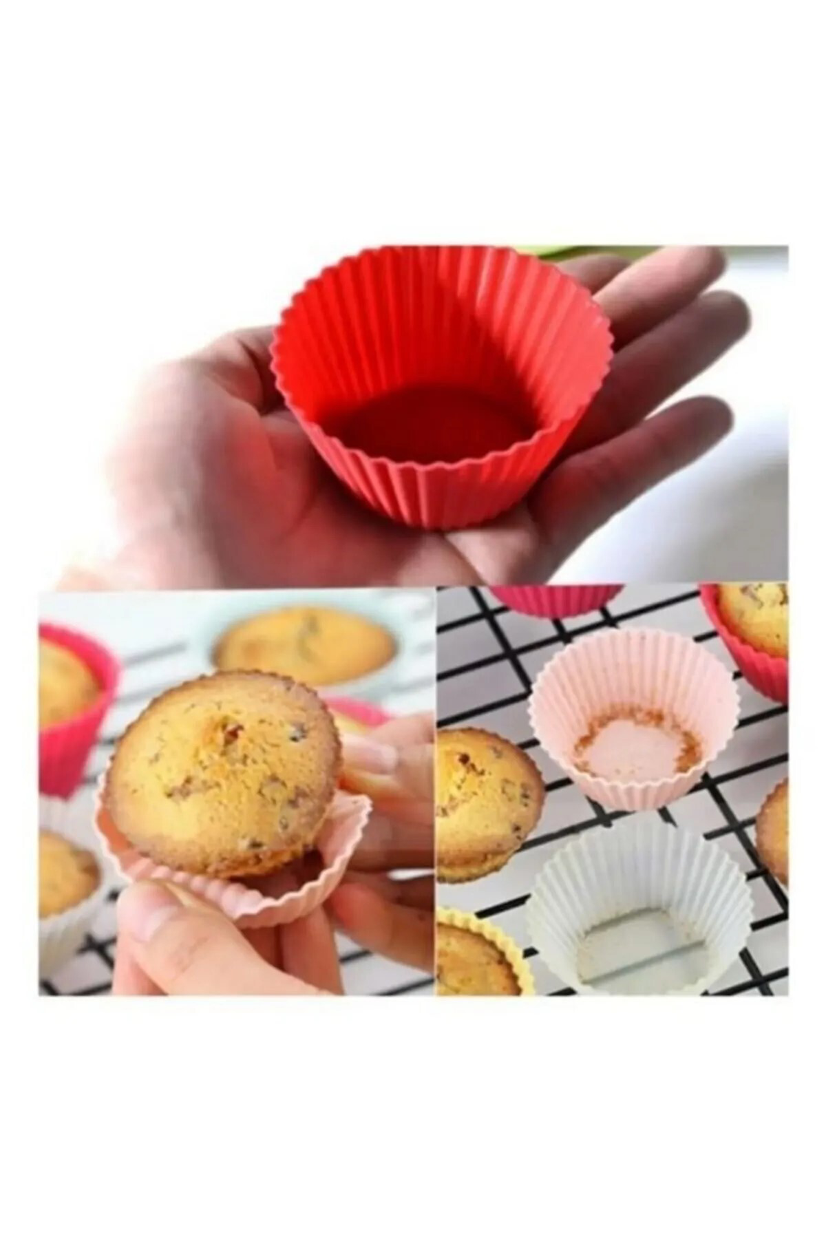 Kek Kalıbı 24'lü Paket Göbekli Ve Düz Muffin Kalıbı
