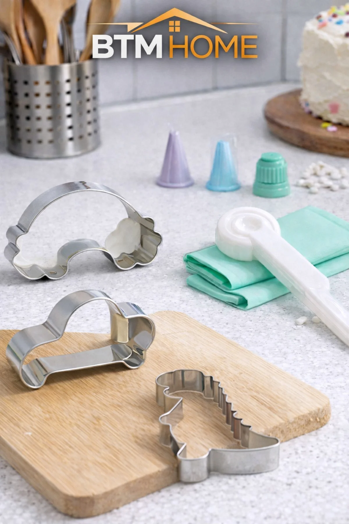 Kek Kalıbı ve Kurabiye Kalıp Seti Figürlü Çok Amaçlı Pasta Kurabi