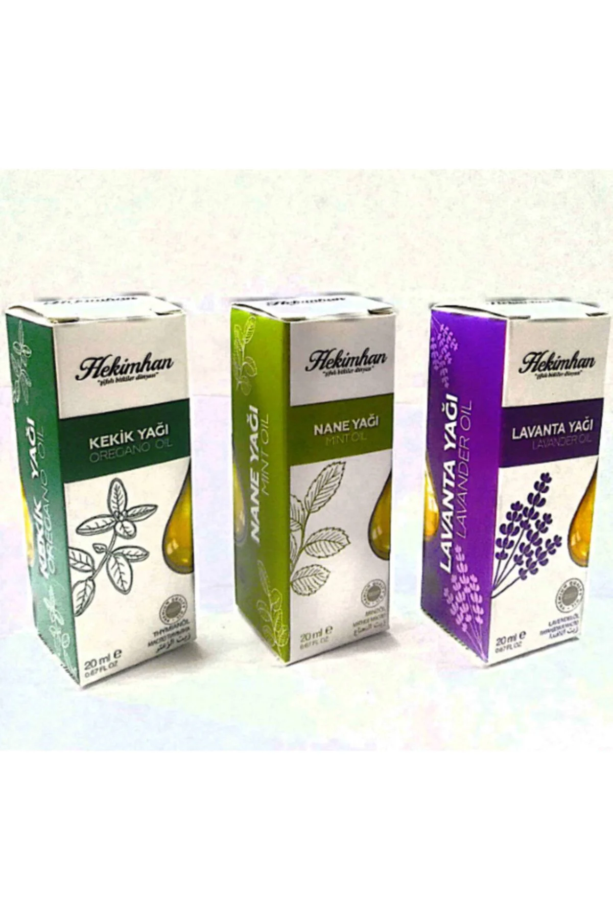 Kekik Ağı 20 ml - Nane Yağı 20 ml - Lavanta Yağı 20 ml