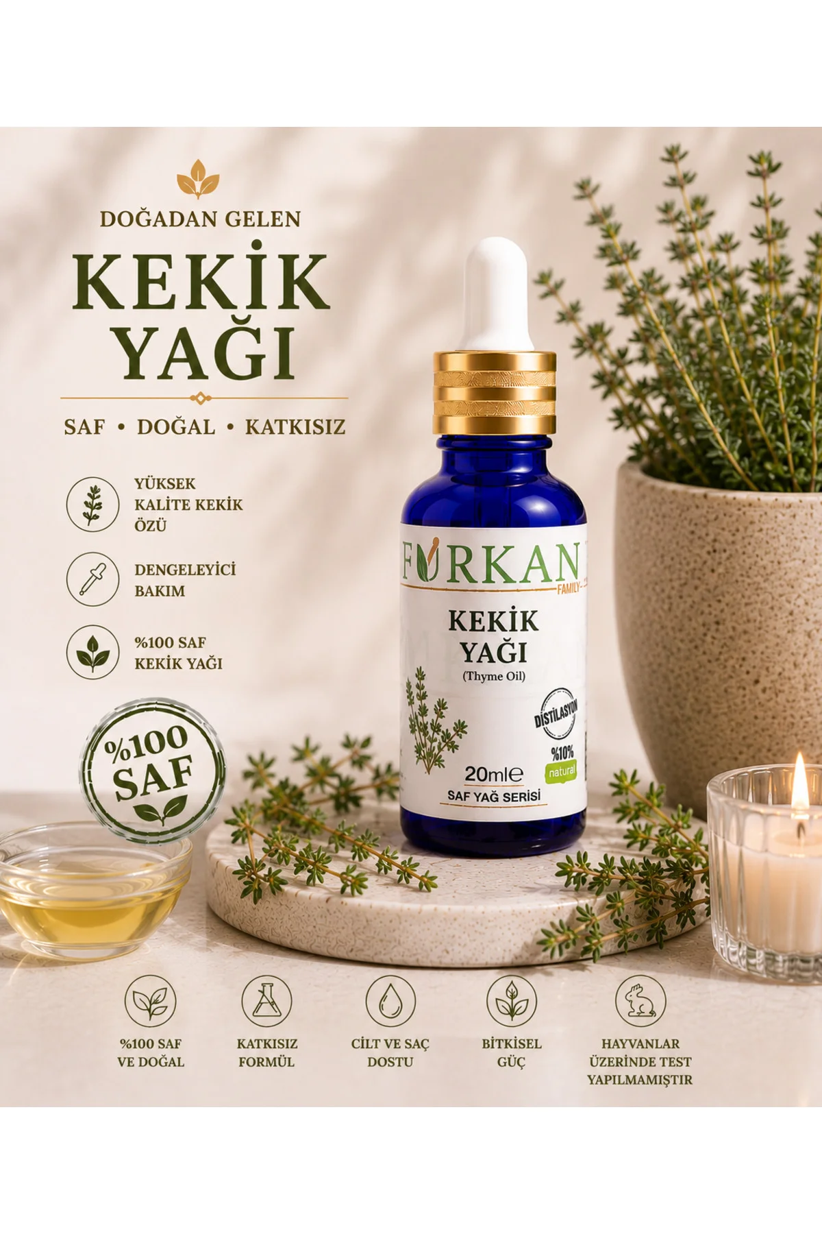 Kekik Yağı (Uçucu) 20ml