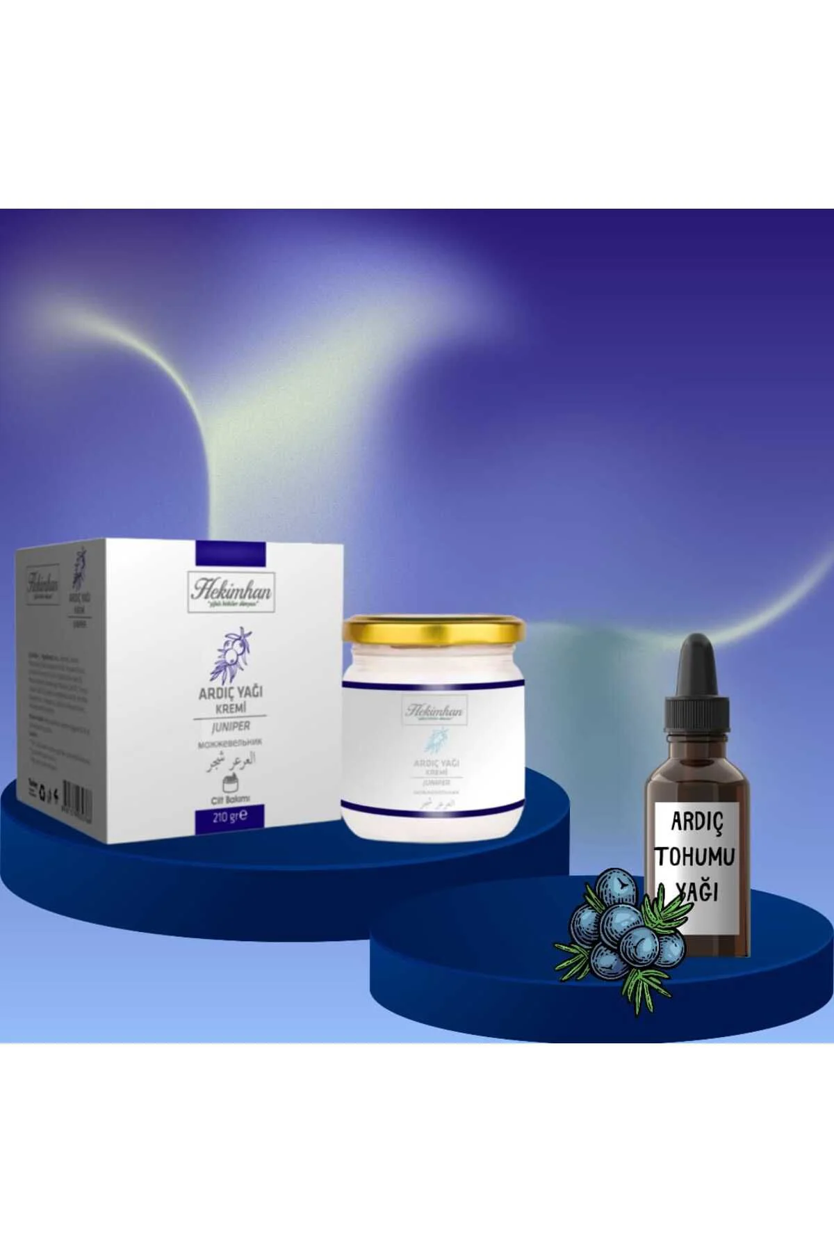 Kekikli Alabalık Yağlı Masaj Kremi 210 gr ve Alabalık Yağı 50 ml