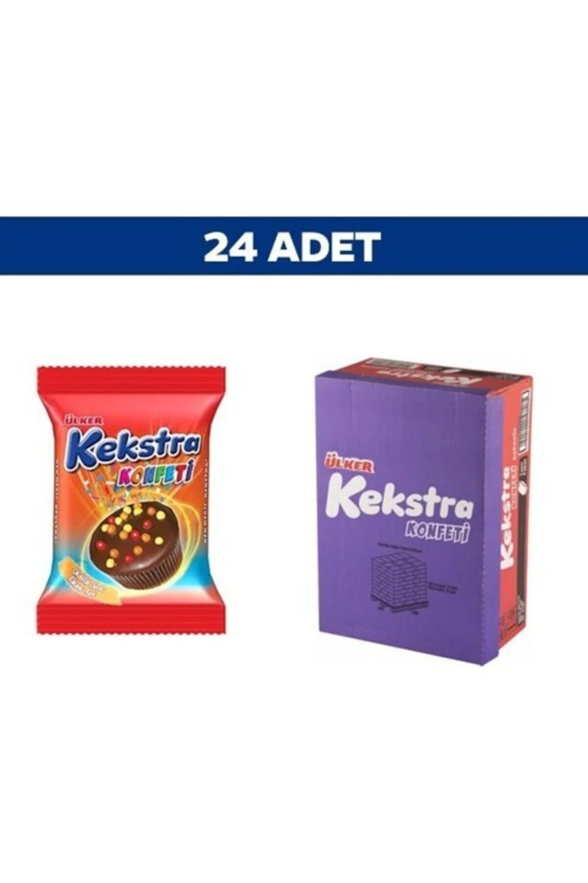 Kekstra Konfeti Kakaolu 38 Gr X 24 Adet