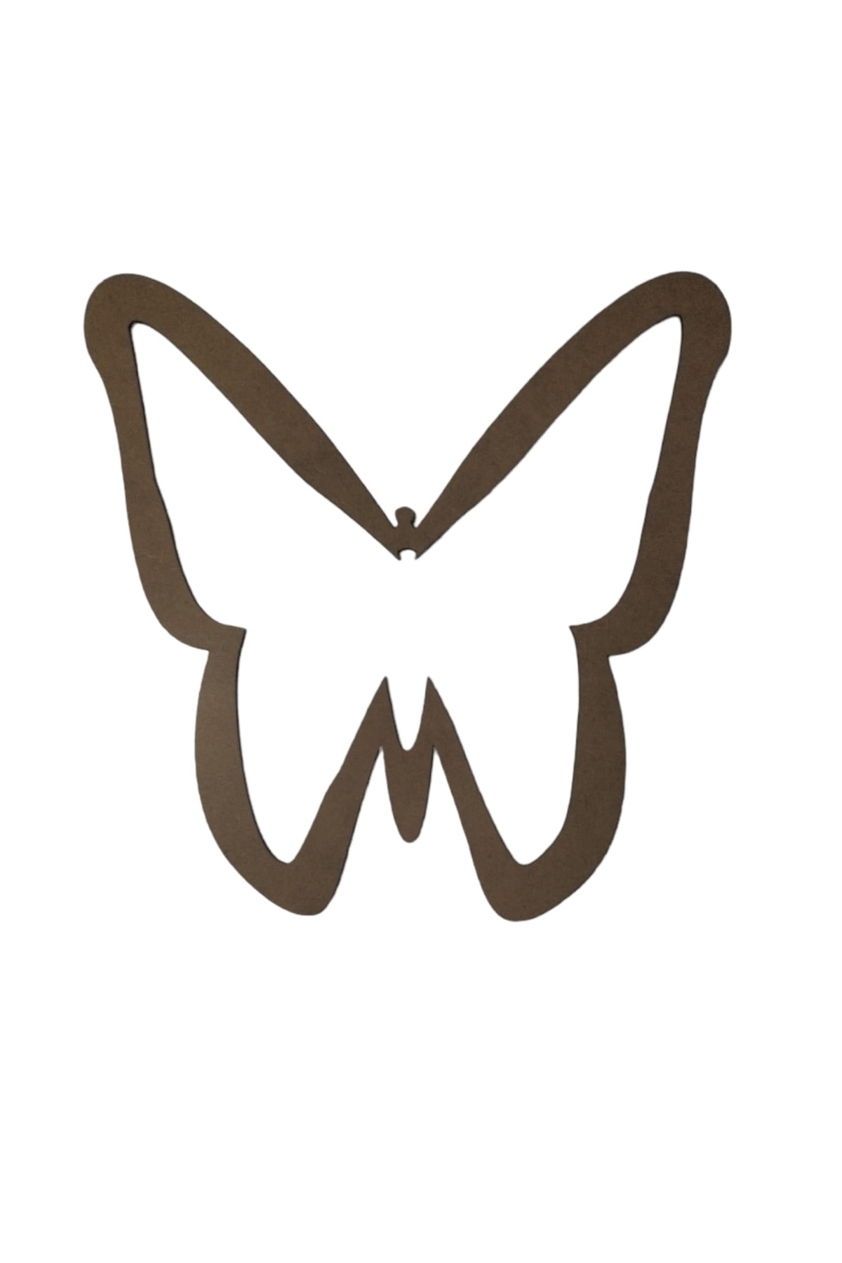 Leylaser Kelebek Figürlü 3 Mm Ham Mdf İsimsiz Kasnak 35 Cm