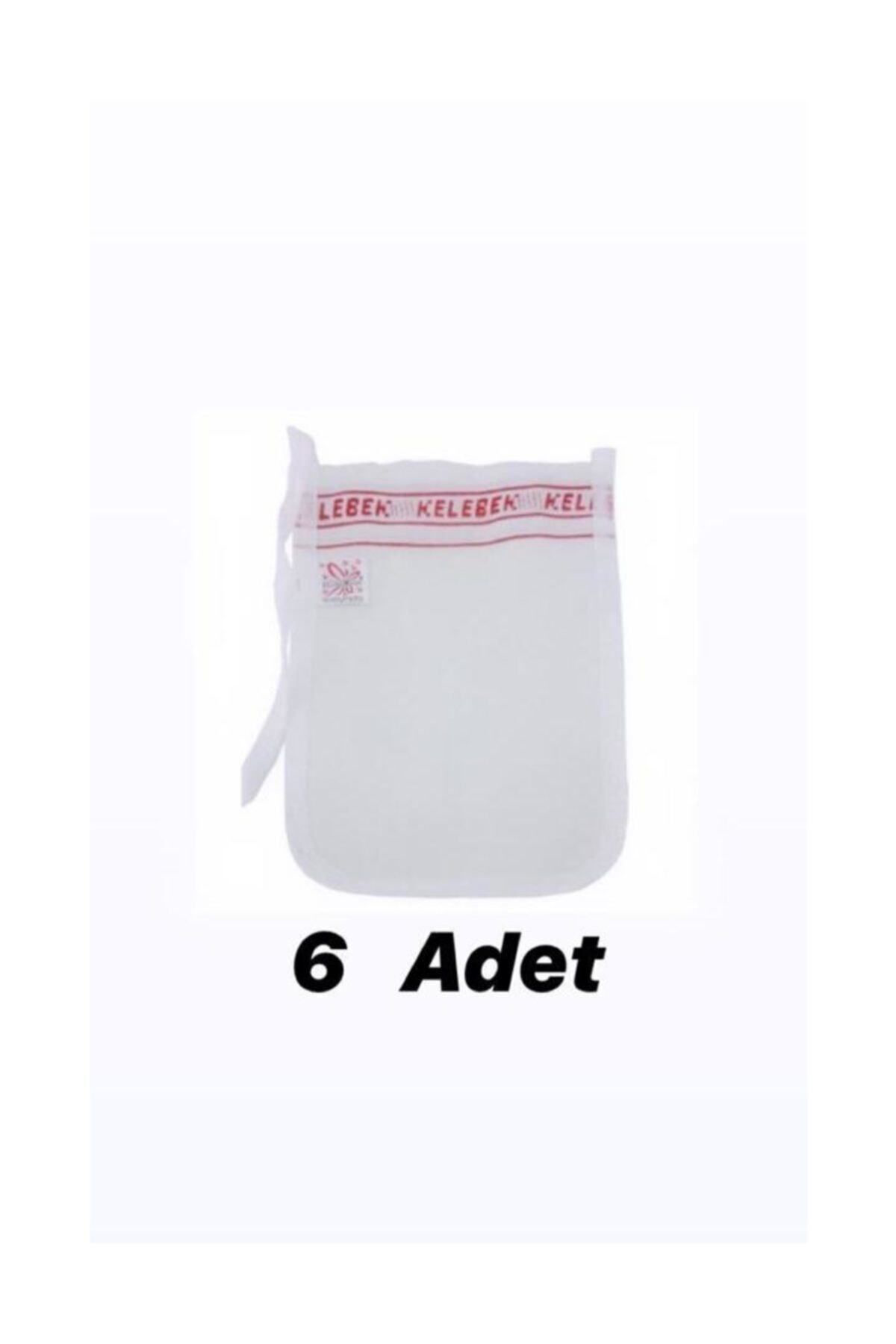 Kelebek Kese Kelebek Kalin Kese 6'Li Sert Hamam Kese Gelin Kesesi