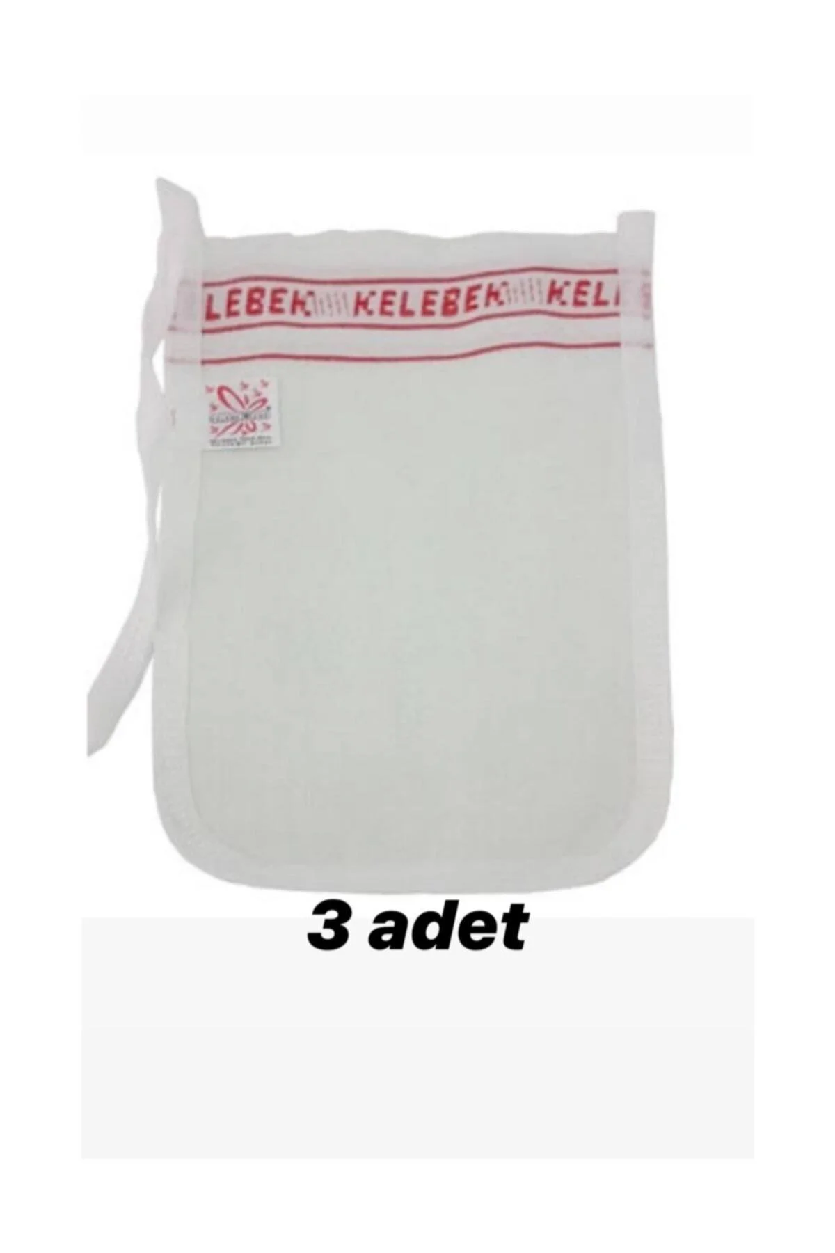 KELEBEK KALIN KESE 3'LÜ SERT HAMAM KESE GELİN KESESİ