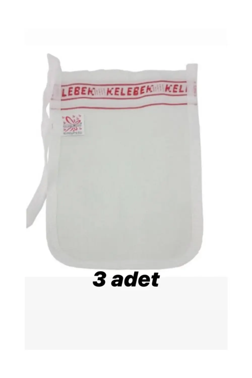 KELEBEK KALIN KESE 3'LÜ SERT HAMAM KESE GELİN KESESİ