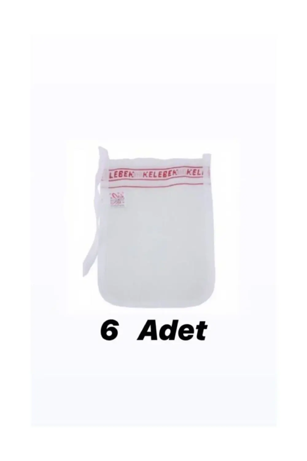 Kelebek Kalın Kese 6'li Sert Hamam Kese Gelin Kesesi