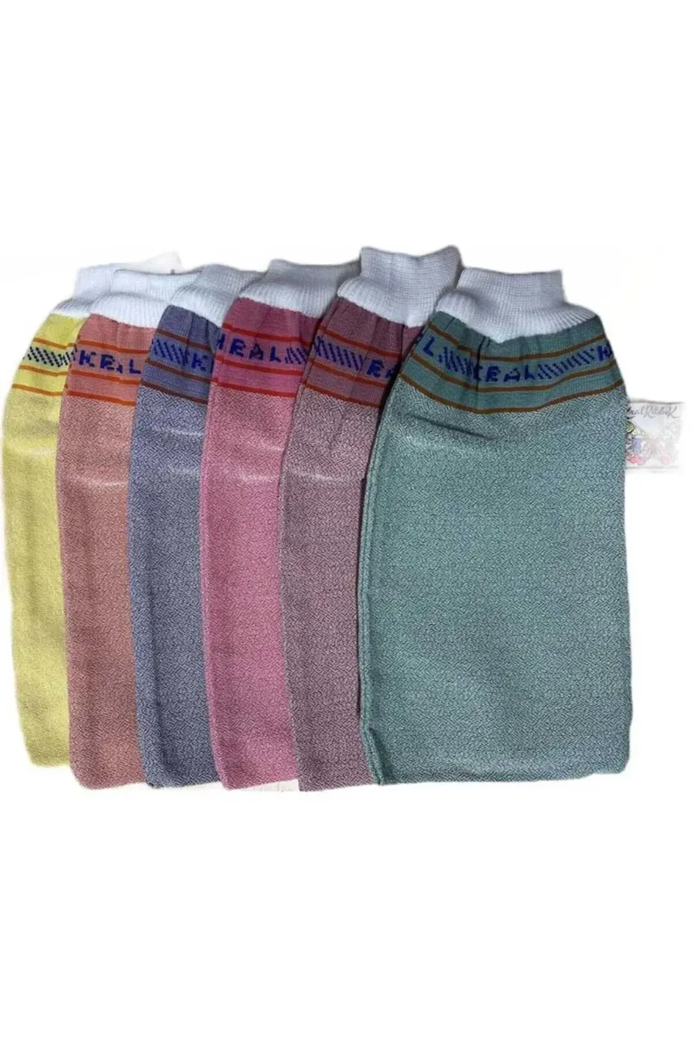 KELEBEK KESE Hamam, Spa, Sauna için Kral Sert & Banyo Kesesi 6'lı