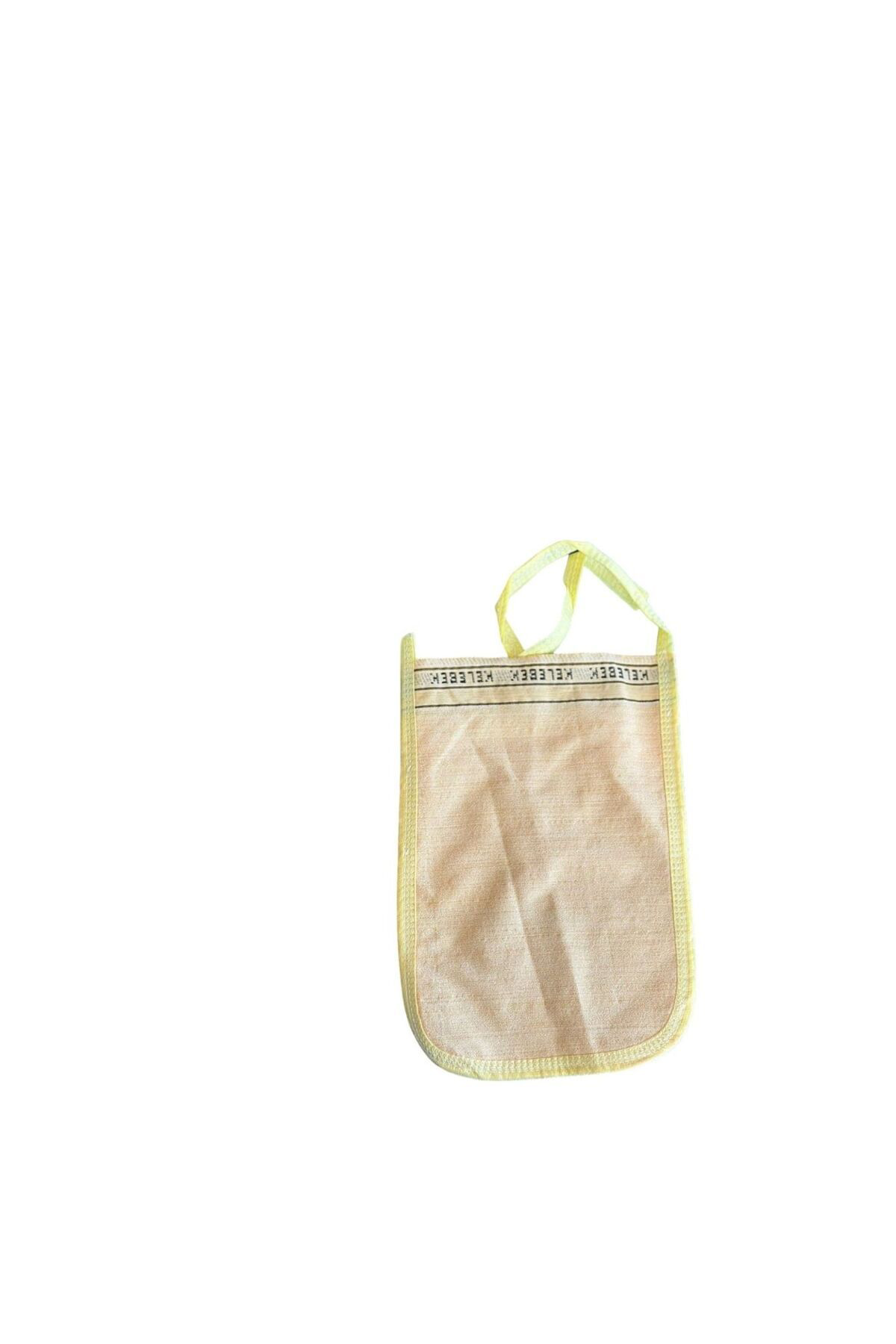 Uftshop Kelebek Kese-İnce Sari Hamam Kesesi Ve Banyo Lifi