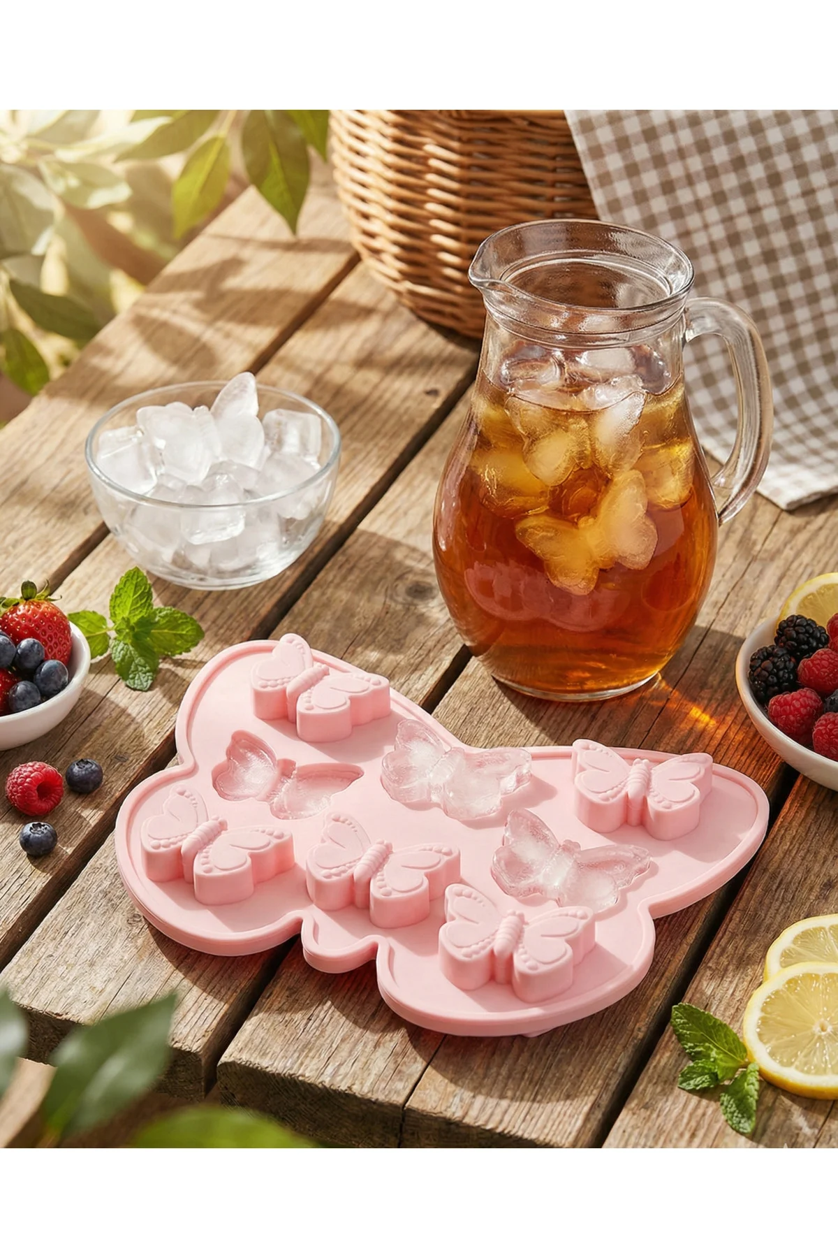 Kelebek Şekilli Pembe Silikon Kalıp