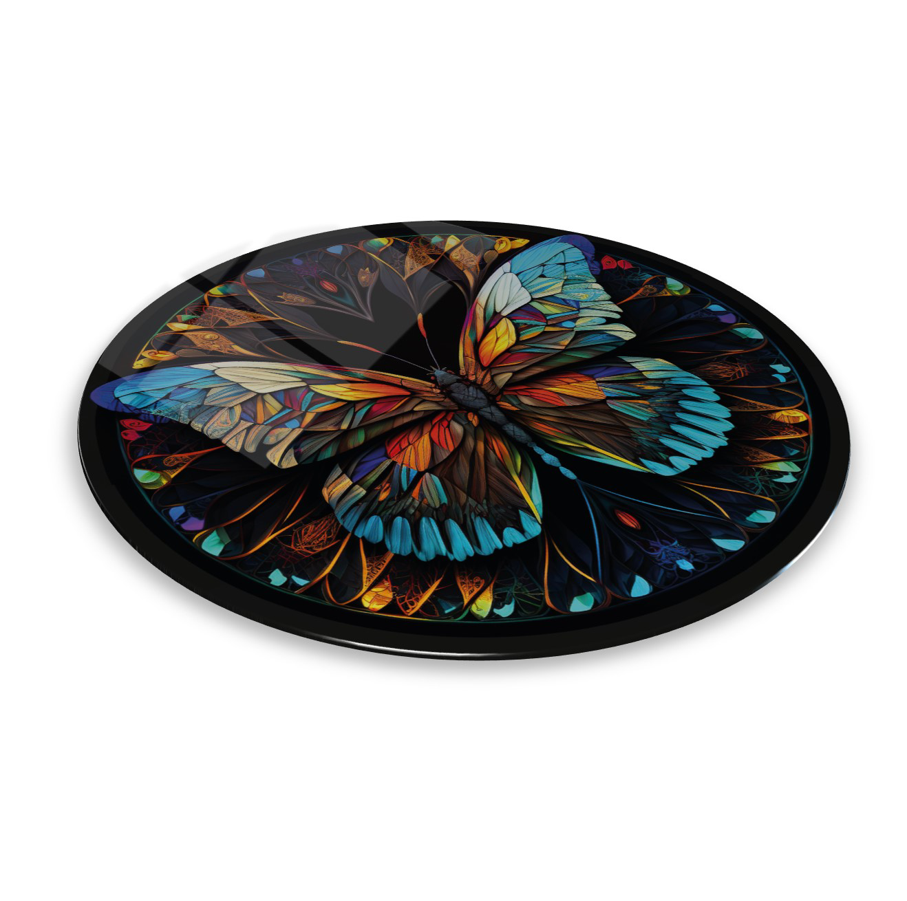 Pi Dekorasyon Kelebek Yuvarlak Cam Tablo | Hediyelik, Dekoratif, Ofis, Mutfak  Pi Dekorasyon Kelebek Yuvarlak Cam Tablo | Hediyelik, Dekoratif, Ofis, Mutfak