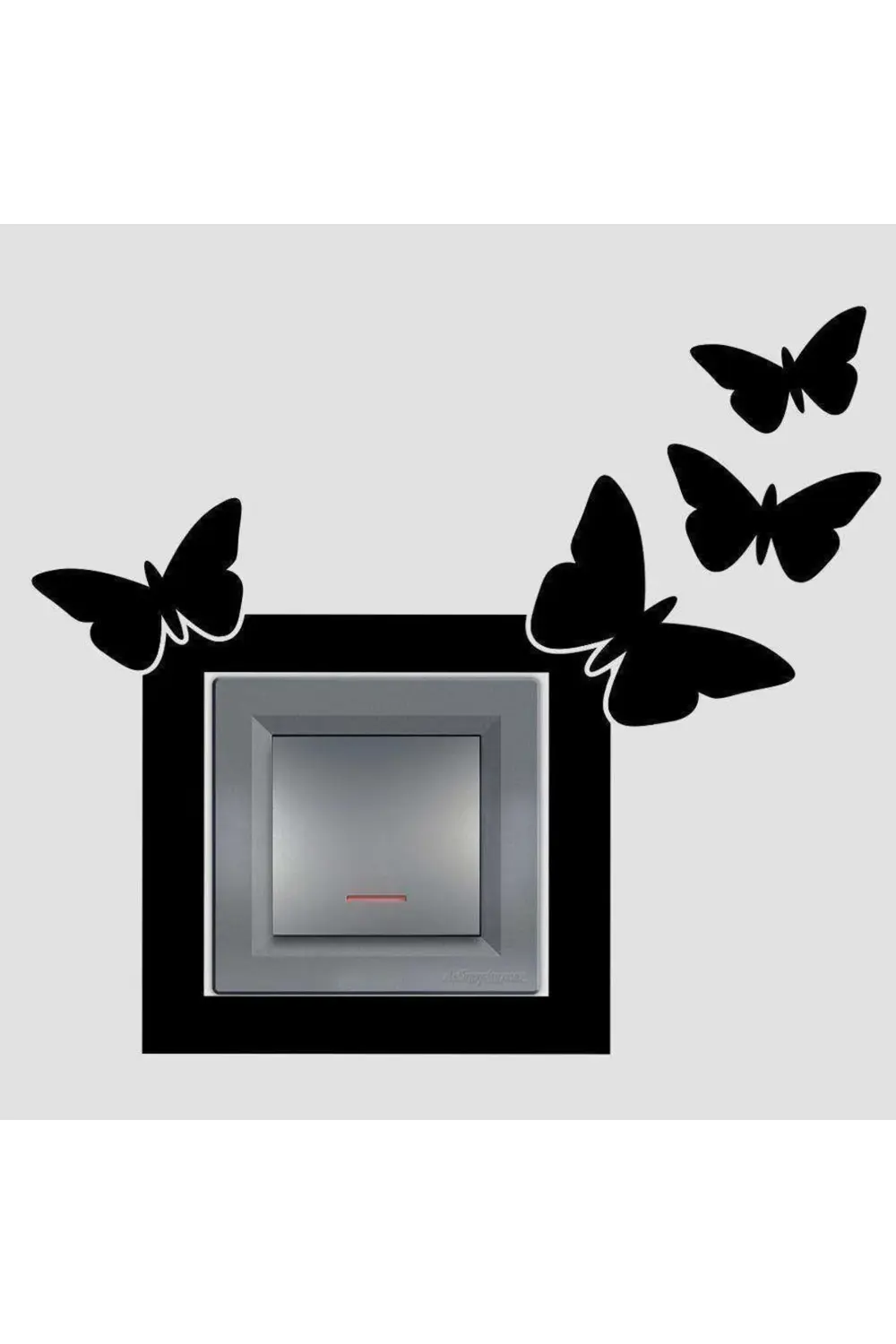 Kelebekler - Minimal Tasarım Priz Sticker Duvar Dekorasyon Çıkart