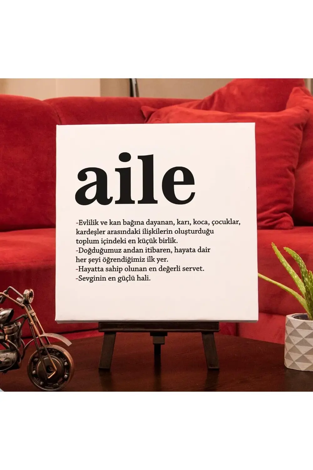 Kelime Anlamlı Kanvas Tablo 890831