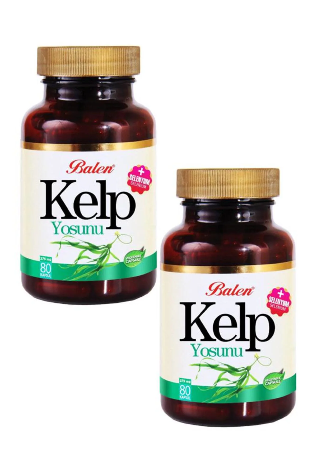 Kelp Ekstraktı Selenyum 375 Mg 60 Kapsül X 2 Adet