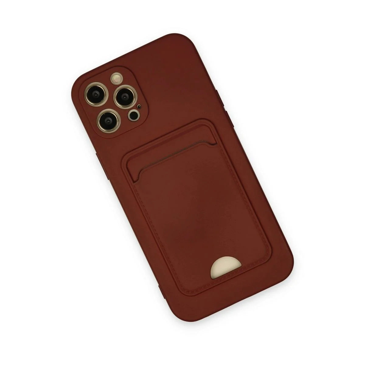 Kelvin Kartvizitli Silikon Kılıf iPhone 12 Pro Max ile Uyumlu - Bordo Kelvin Kartvizitli Silikon Kılıf iPhone 12 Pro Max ile Uyumlu - Bordo