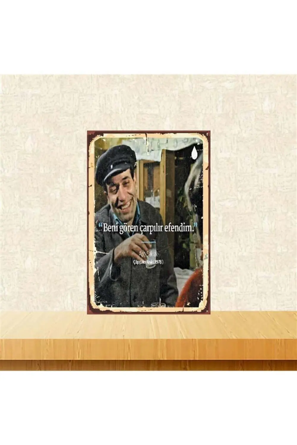 Kemal Sunal 20 30 Cm Retro Ahşap Poster Tkfx3809