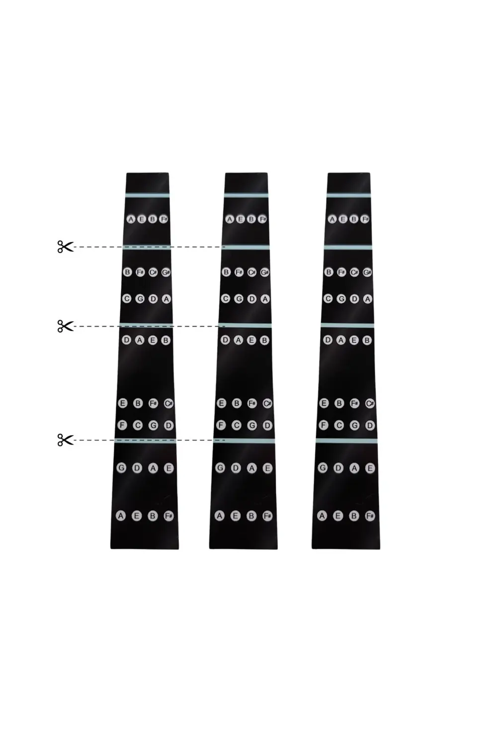 Keman Nota Stickerı 3 Adet