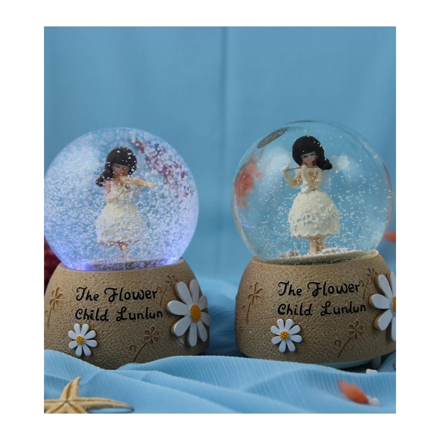 Just Cheap Store Kemanci Kiz Kar Küresi Orta Boy