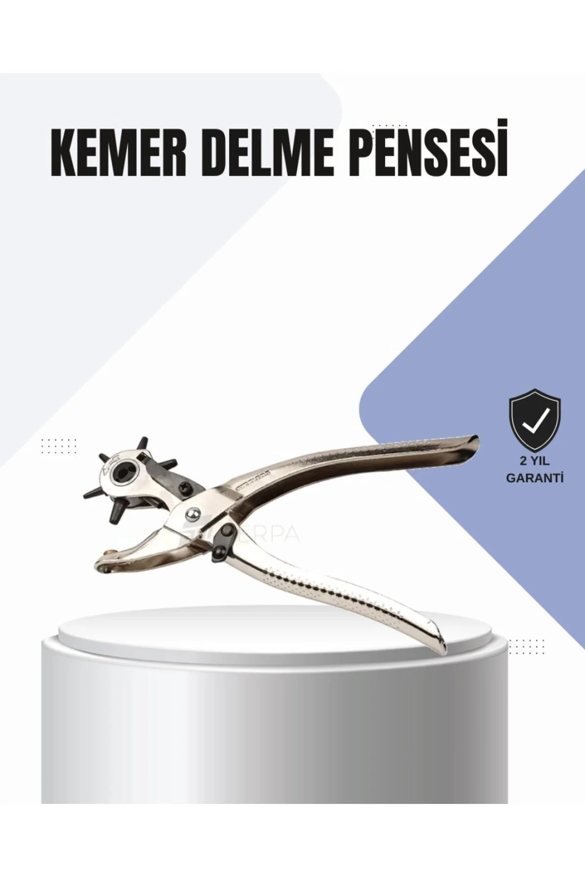 Kemer Delme Pensesi Çok Amaçlı 6 Farklı Delik Boyu Ayarlı Deri De