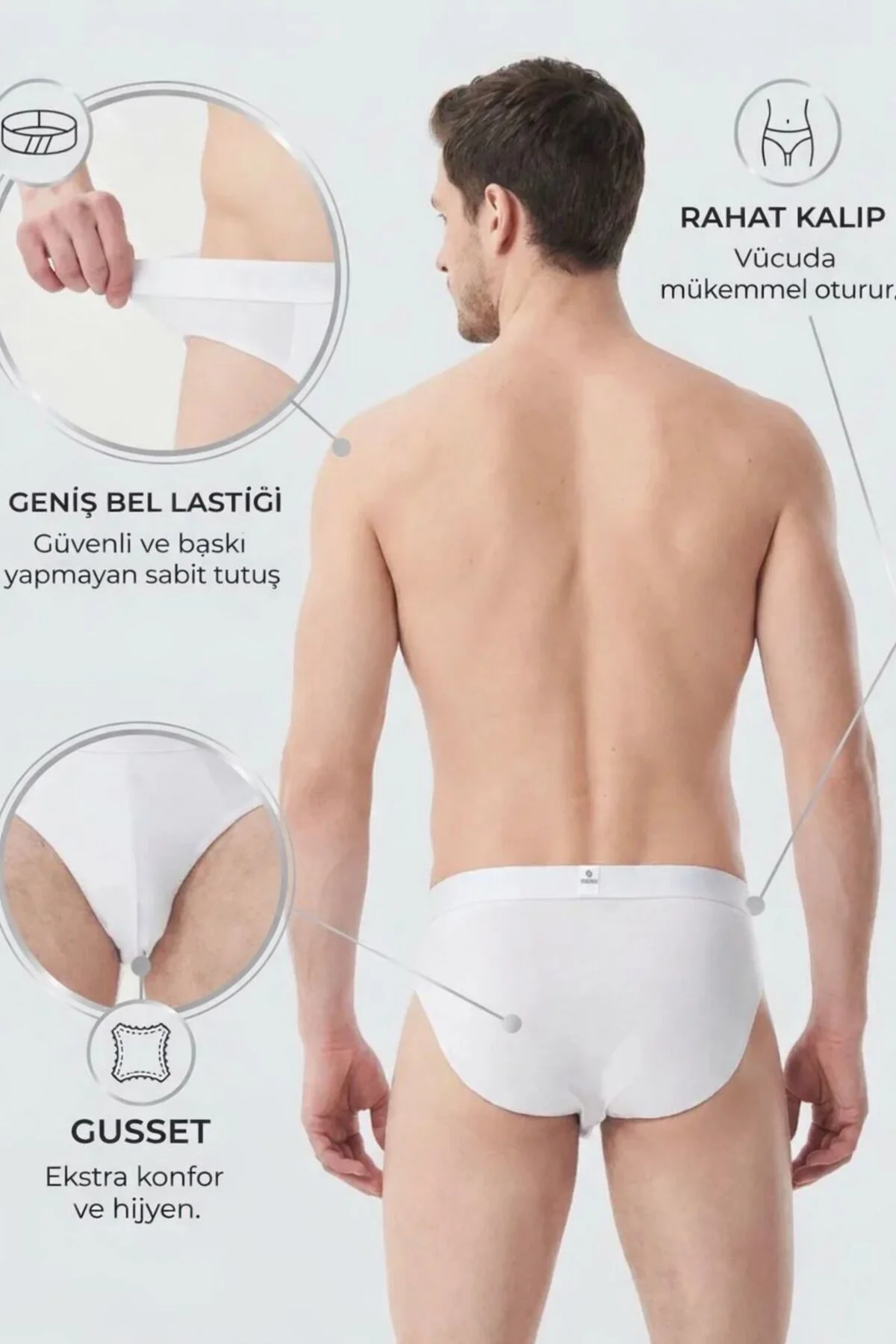 KEMERLİ 6'lı SLIP KÜLOT - REGULAR KALIP