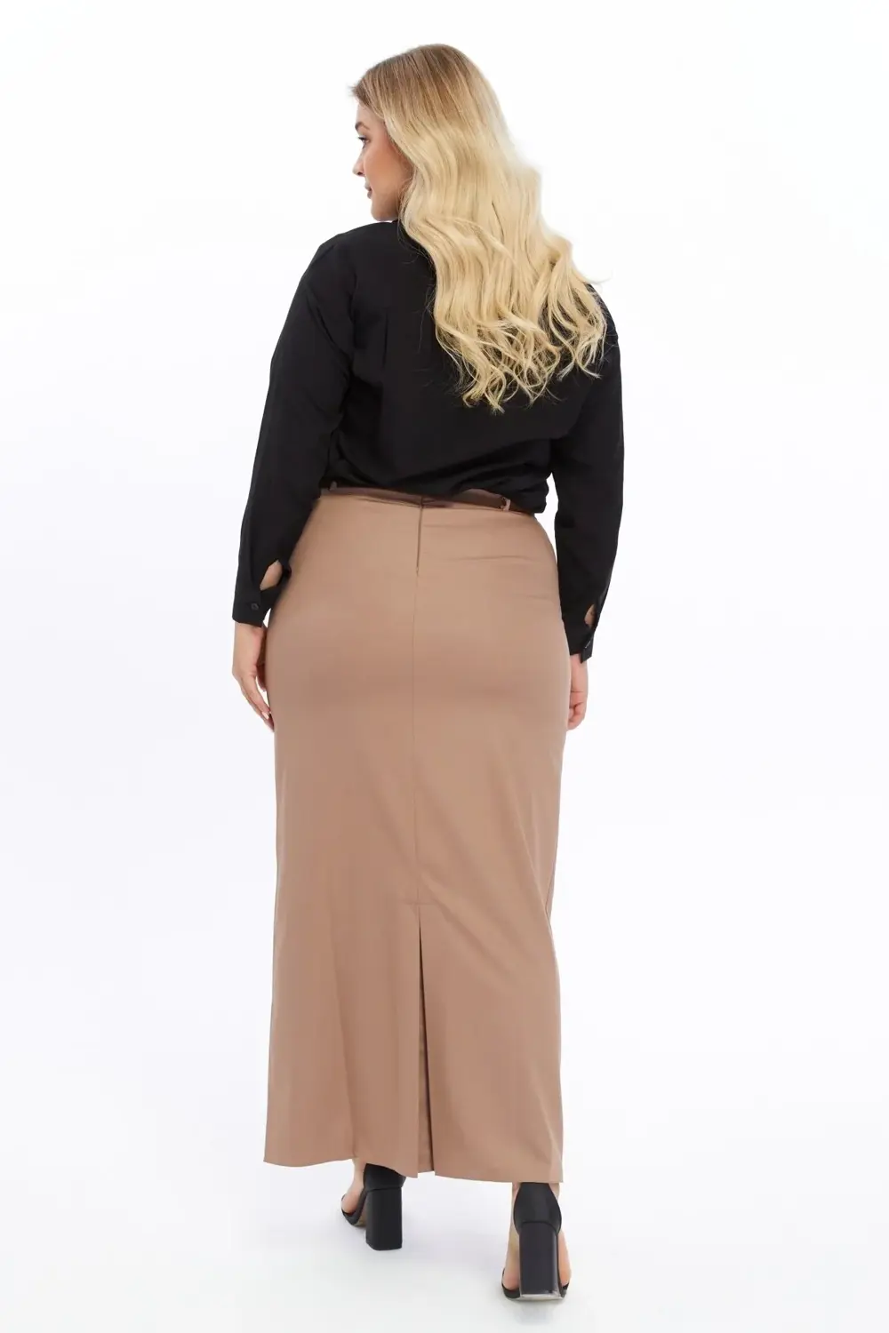 Kemerli Büyük Beden Etek 1580/100 BT