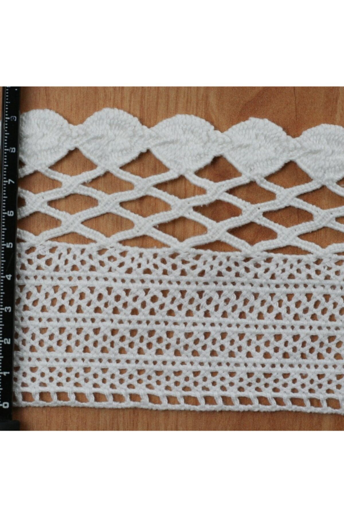 Tuhafiyecimiz Geniş Kenar Pamuk Dantel