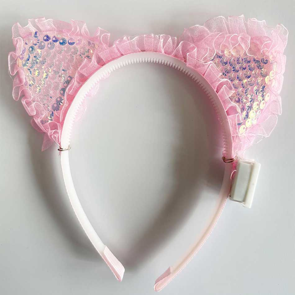 Kenarları Dantelli Pembe Pullu Payetli Led Işıklı Kedi Kulak Taç Kenarları Dantelli Pembe Pullu Payetli Led Işıklı Kedi Kulak Taç Fiyatı, Yorumları ve Özellikleri
