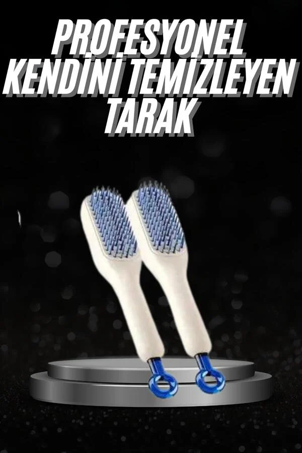 Kendi Kendini Temizleyen Hijyenik Saç Fırçası - Anti-Statik Teknoloji ile Saç Bakımı