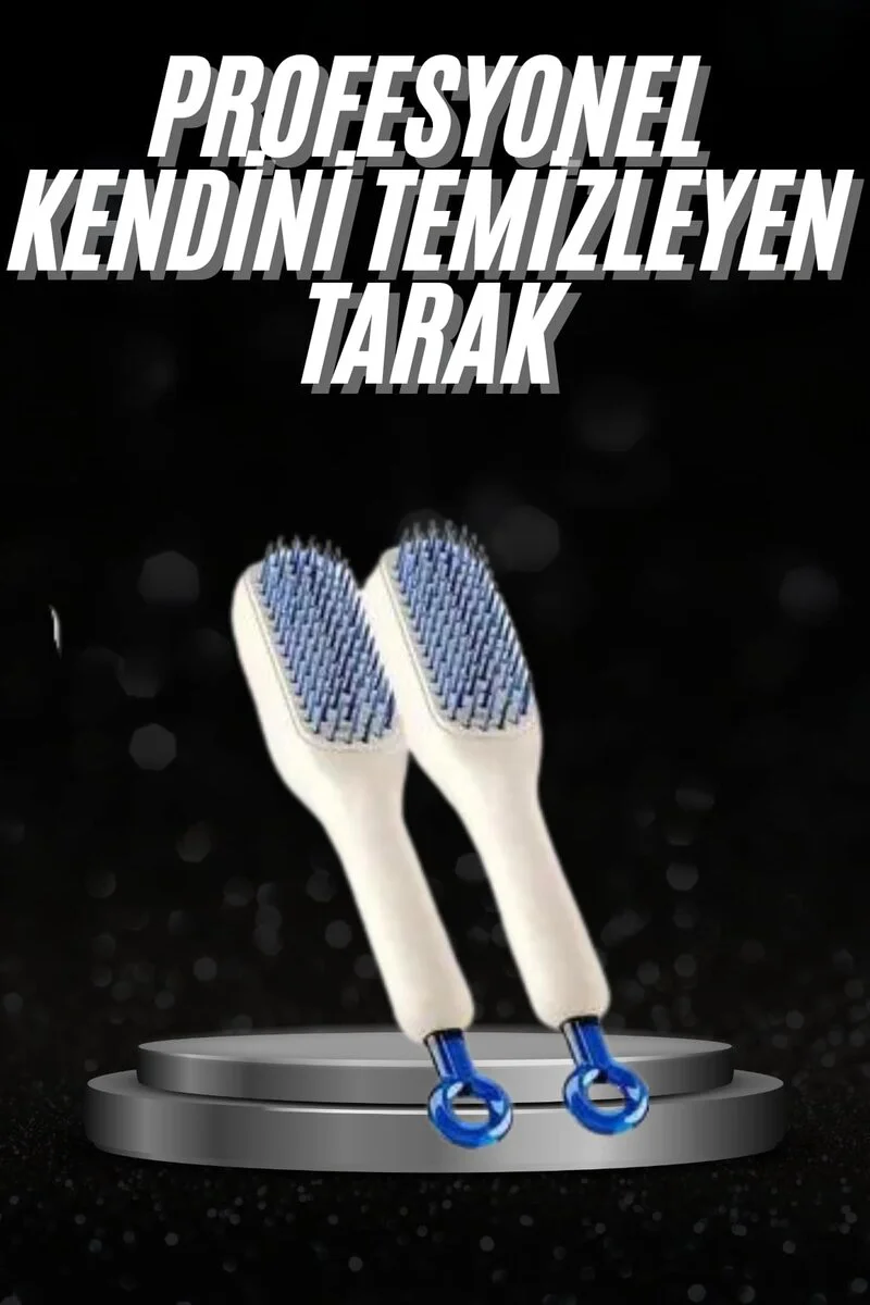 Kendi Kendini Temizleyen Hijyenik Saç Fırçası - Anti-Statik Teknoloji ile Saç Bakımını Yükseltin