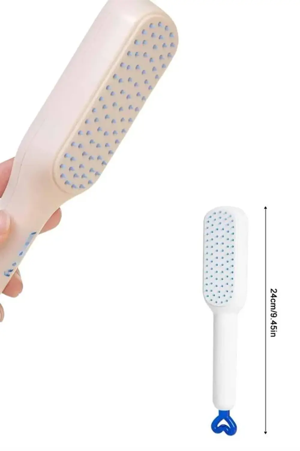 Kendi Kendini Temizleyen Otomatik Tuşlu Saç Tarağı Dolaşık Açıcı