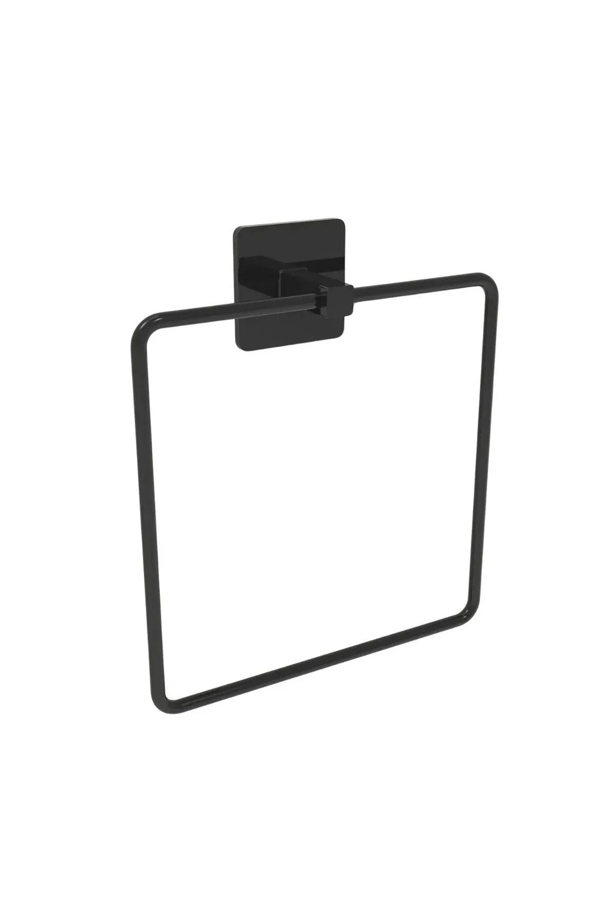 Kendiliğinden Yapışkanlı Siyah Paslanmaz Metal Kare Havluluk
