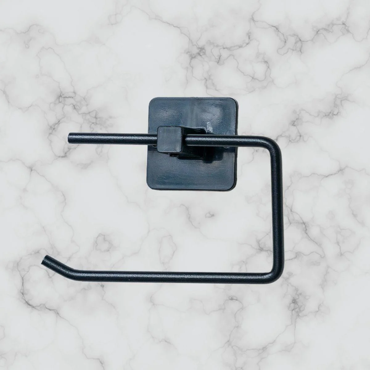 Kendiliğinden Yapışkanlı Siyah Paslanmaz Metal Kapaksız Tuvalet Kağıtlığı Aparatı Kendiliğinden Yapışkanlı Siyah Paslanmaz Metal Kapaksız Tuvalet Kağıtlığı Aparatı