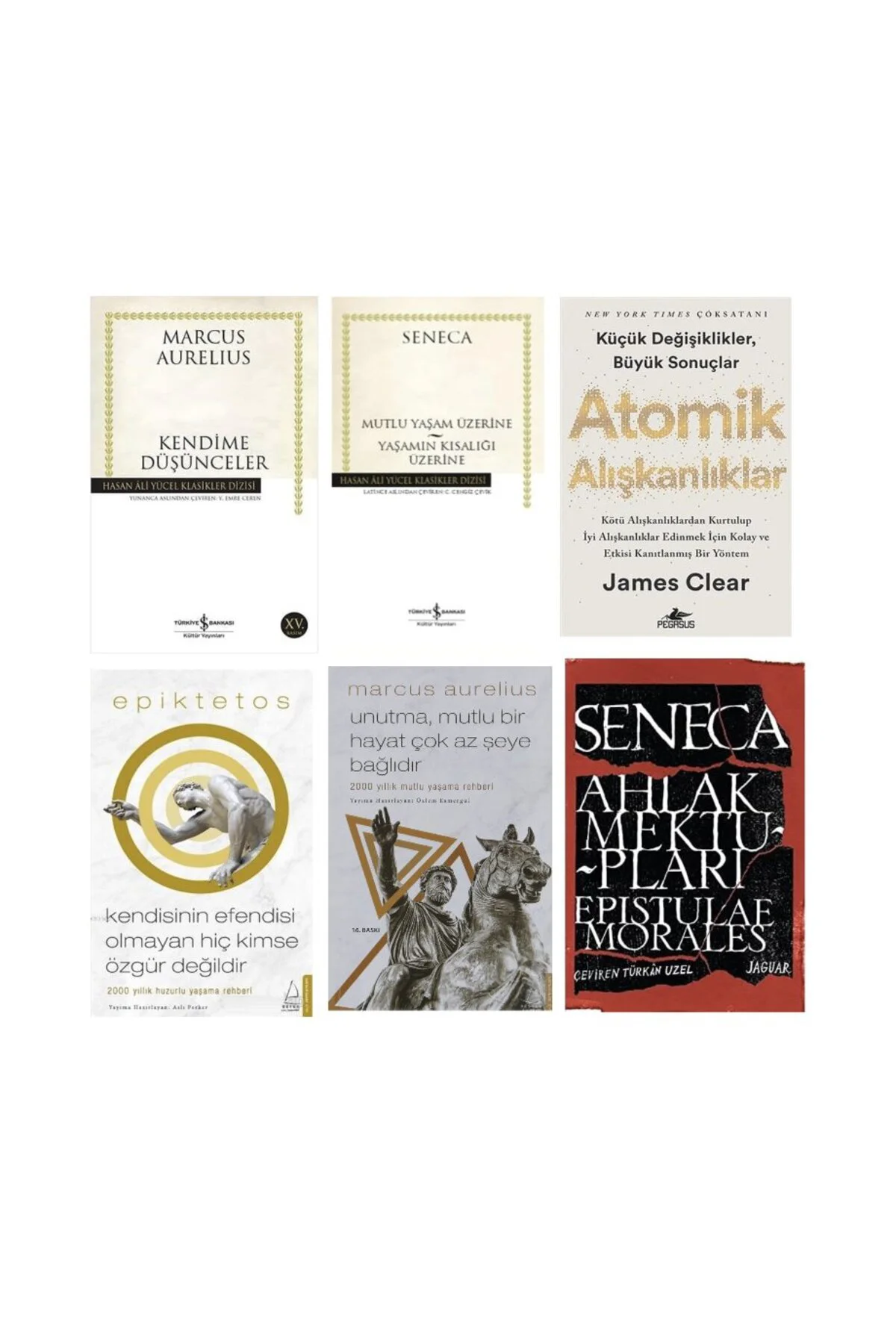 kendime dusunceler + mutlu yasam uzerine yasamin kisaligi uzerine + atomik aliskanliklar + kendisin kendime dusunceler + mutlu yasam uzerine yasamin kisaligi uzerine + atomik aliskanliklar + kendisin
