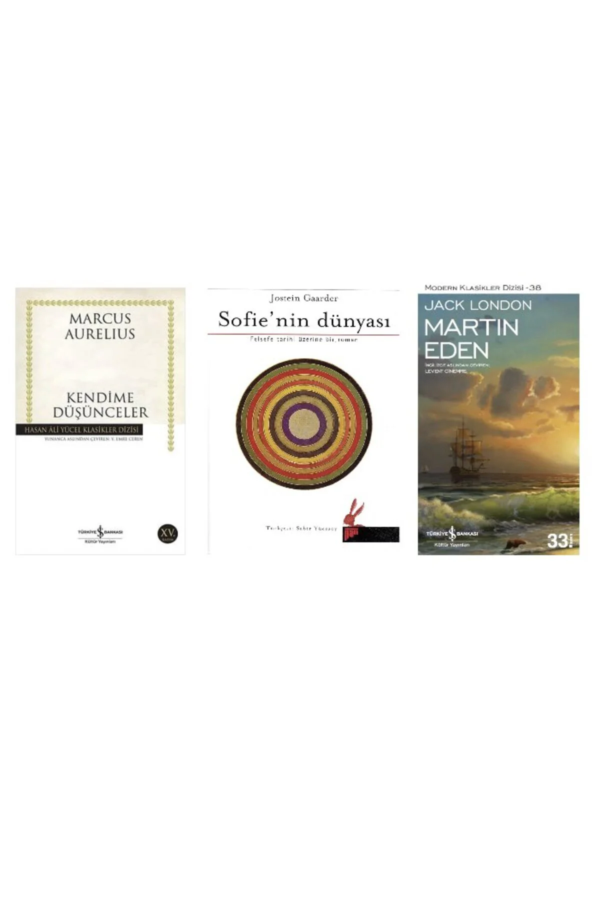 kendime dusunceler+sofia nin dunyasi+martin eden=(3kitap)