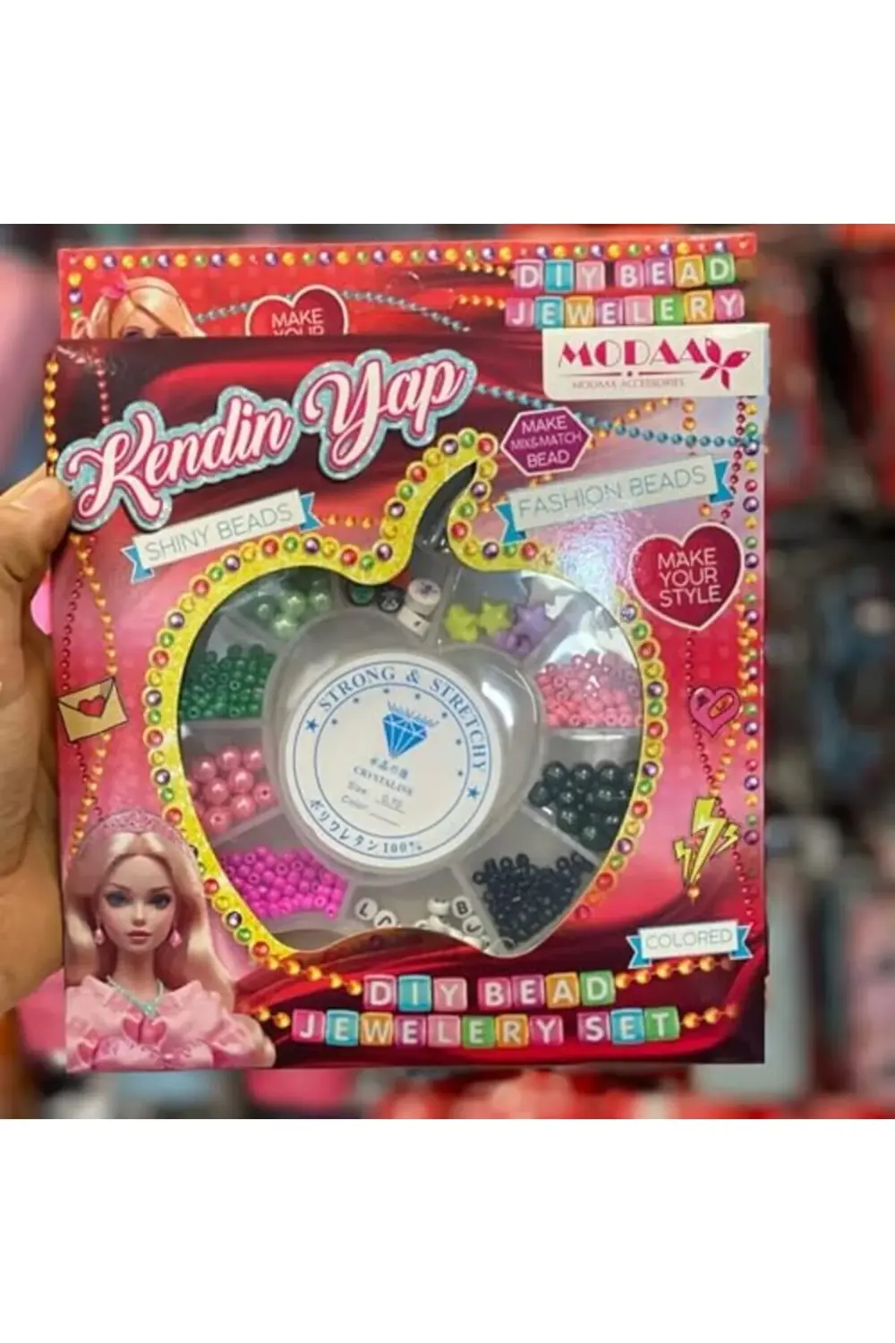 Kendin Yap Boncuk Takı Seti, Renkli Boncuklarla Bileklik ve Kolye