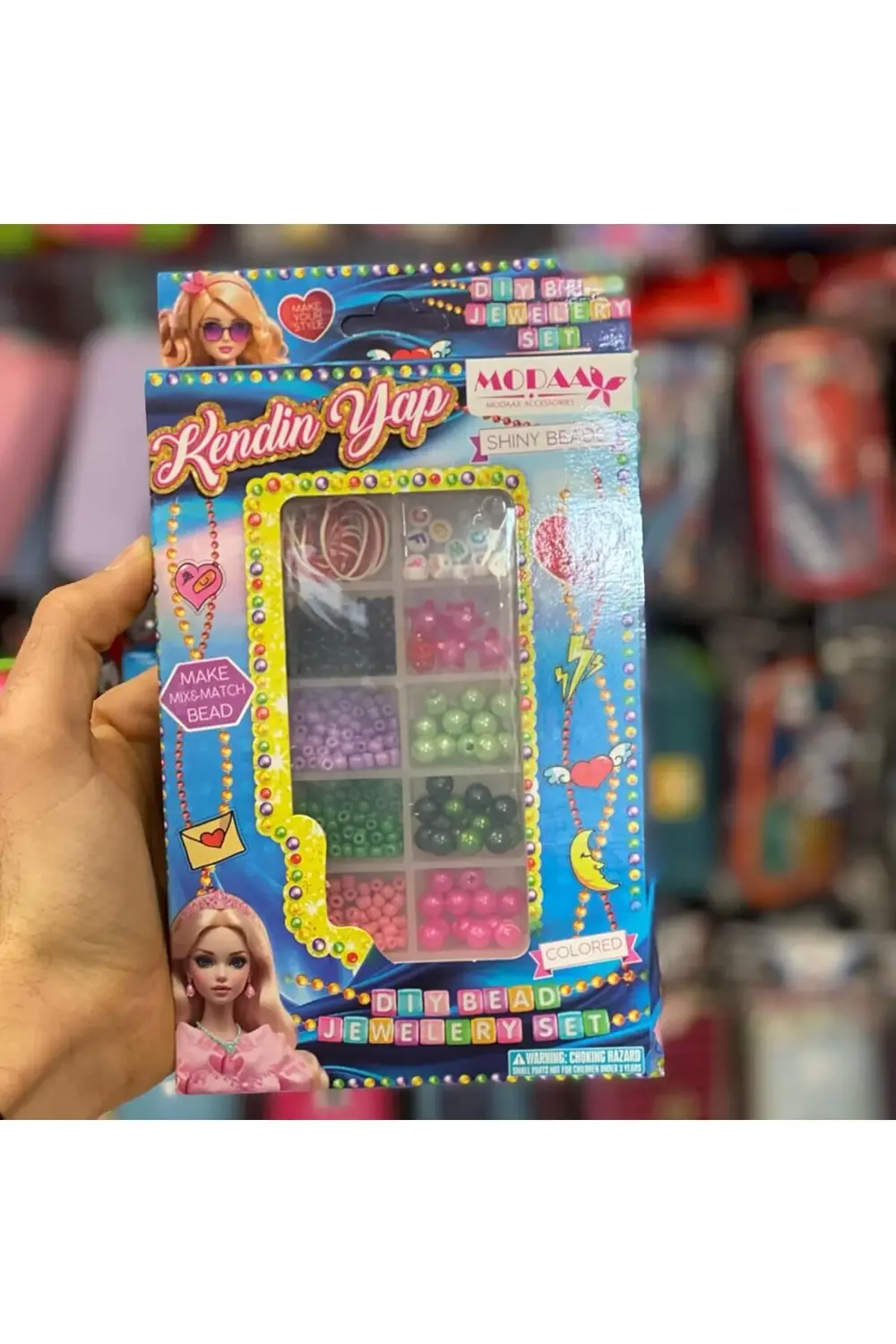 Kendin Yap Boncuk Takı Seti, Renkli Boncuklarla Bileklik ve Kolye