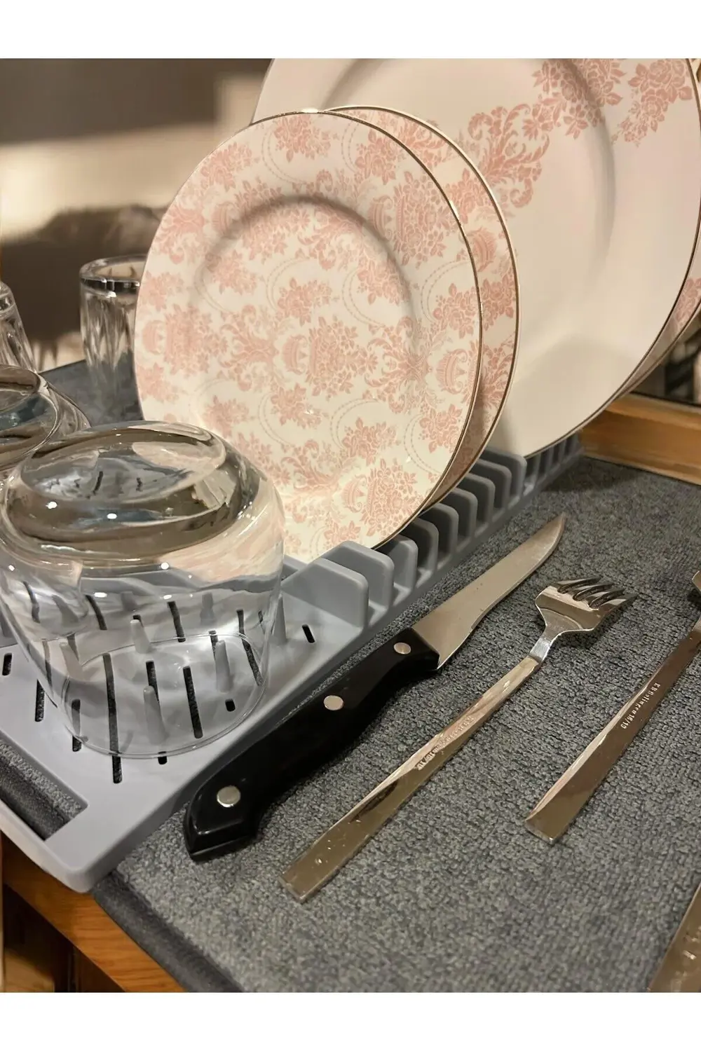 Ferah Plastik Kendinden Matlı Şık Bulaşıklık Şık Ve Fonksiyonel Tezgah Bulaşıkl