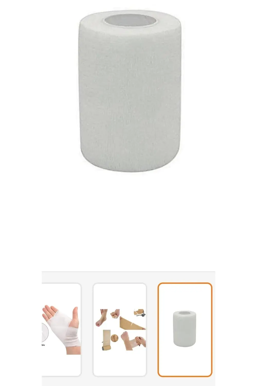 KENDİNDEN YAPIŞKANLI 7,5 cm x 4,5 mt COBAN BANDAJ (beyaz renk) 1