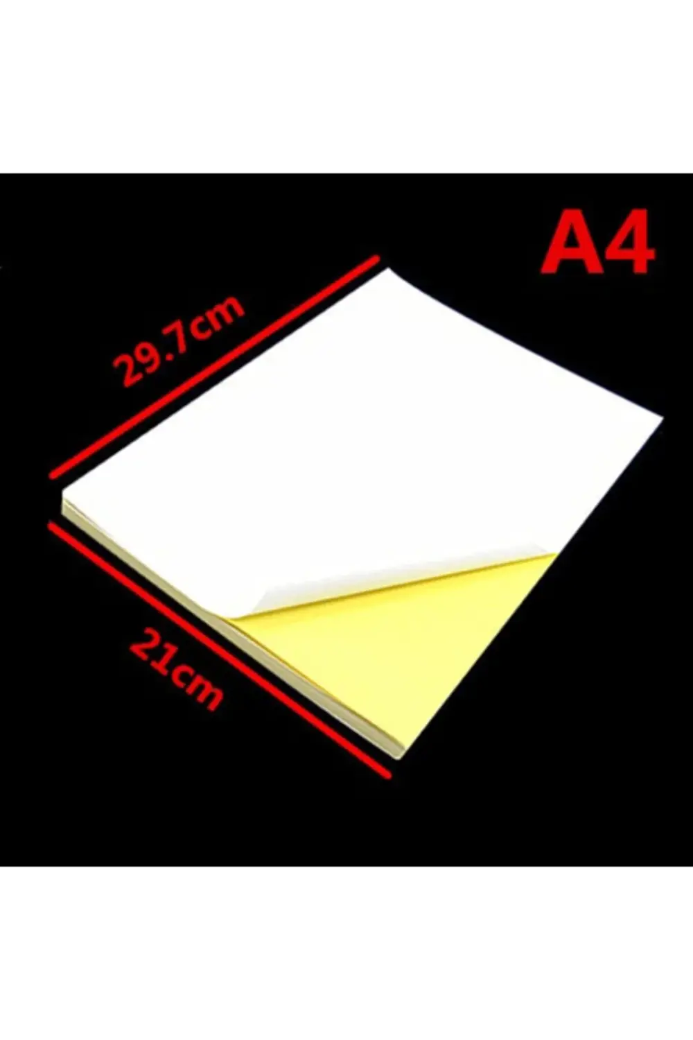 Kendinden Yapışkanlı A4 Lazer Etiket 100 Adet