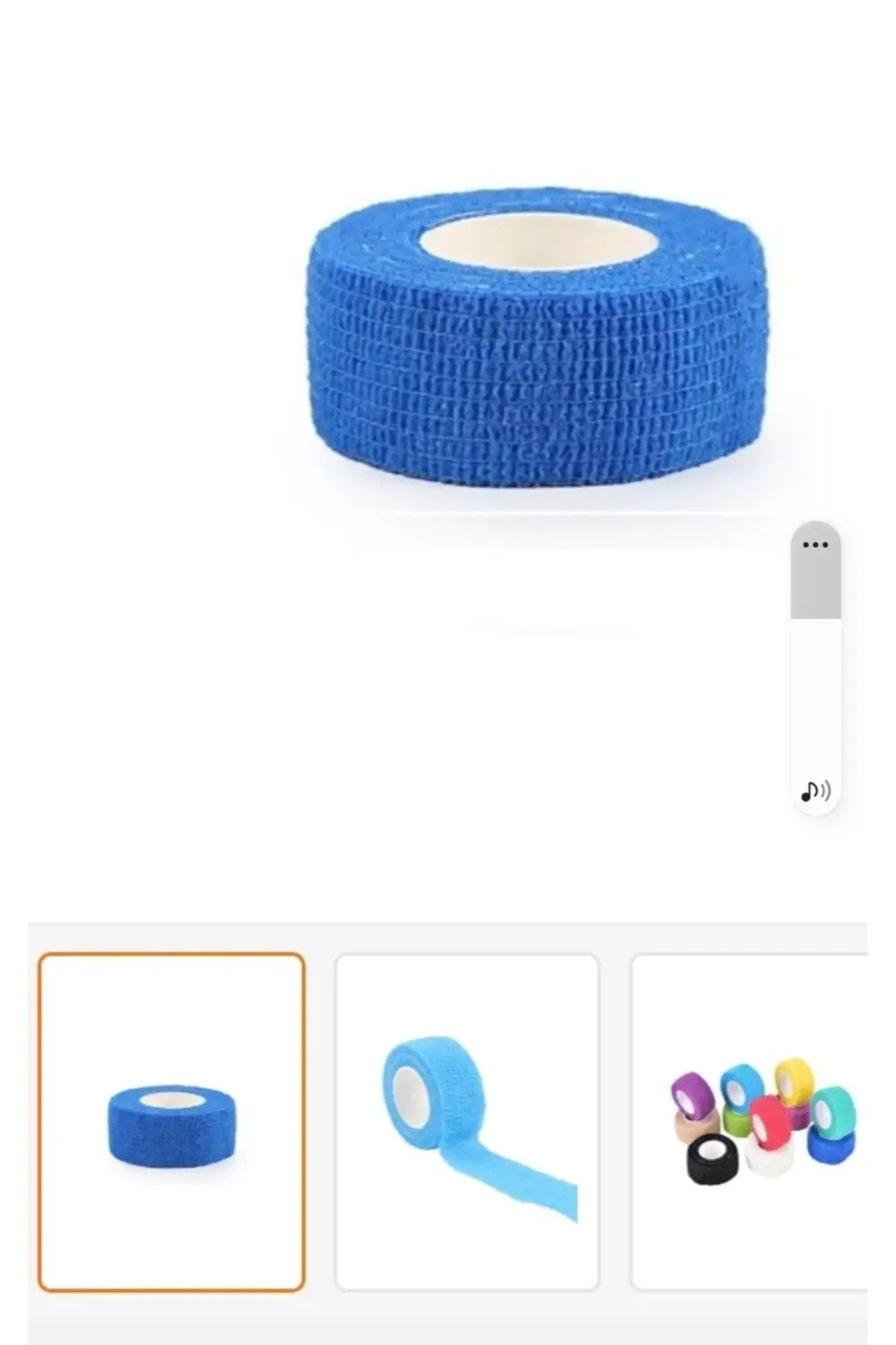 KENDİNDEN YAPIŞKANLI BANDAJ 2.5 cm x 4.5 mt ( 10 ADET) Mavi renk