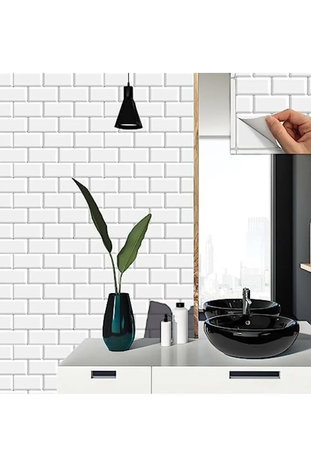 Kendinden Yapışkanlı Metro Desenli PVC, Yapışkanlı Kaplama, Çıkar