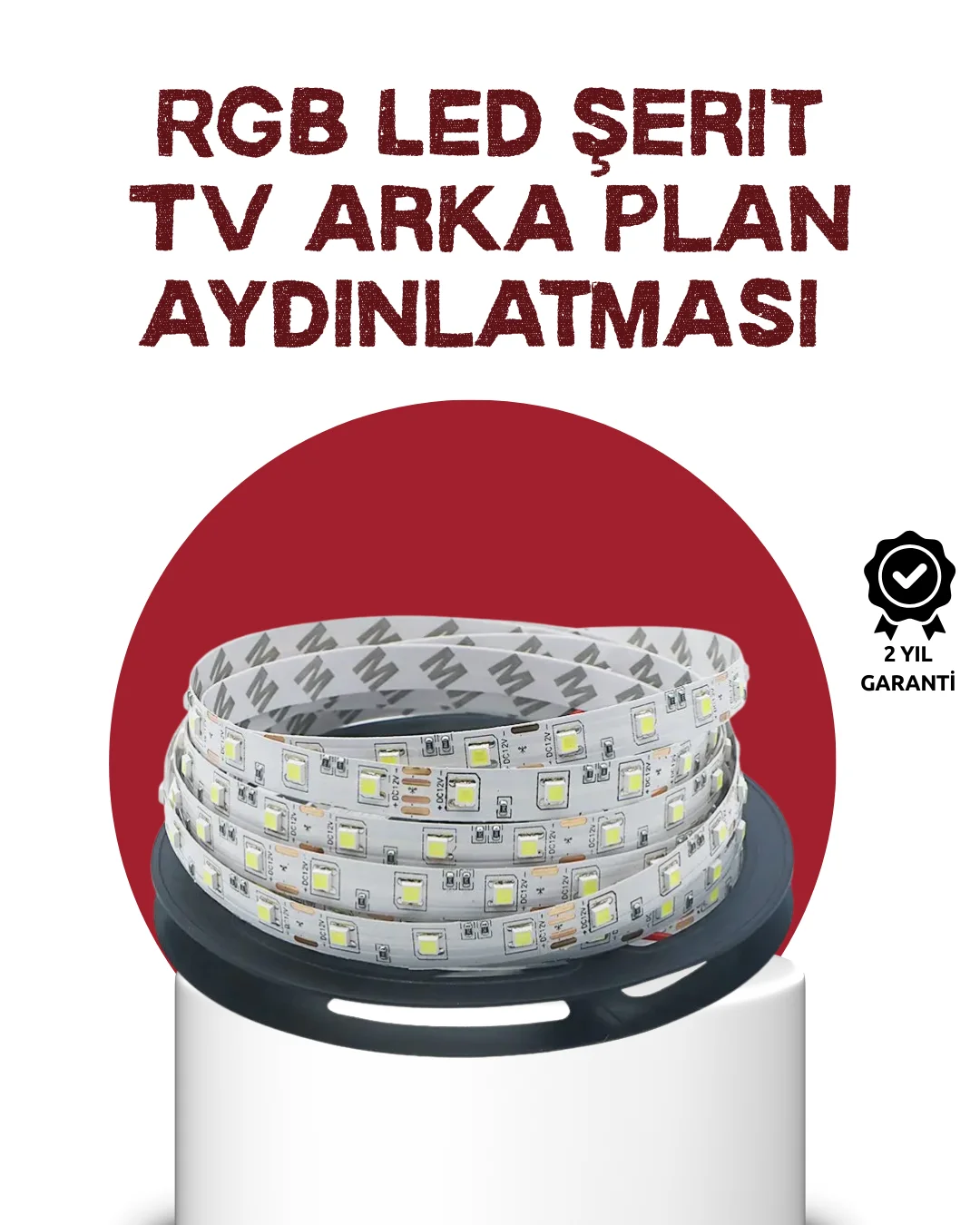 Kendinden Yapışkanlı LED Şerit Televizyon Aydınlatması 2mt Kendinden Yapışkanlı LED Şerit Televizyon Aydınlatması 2mt