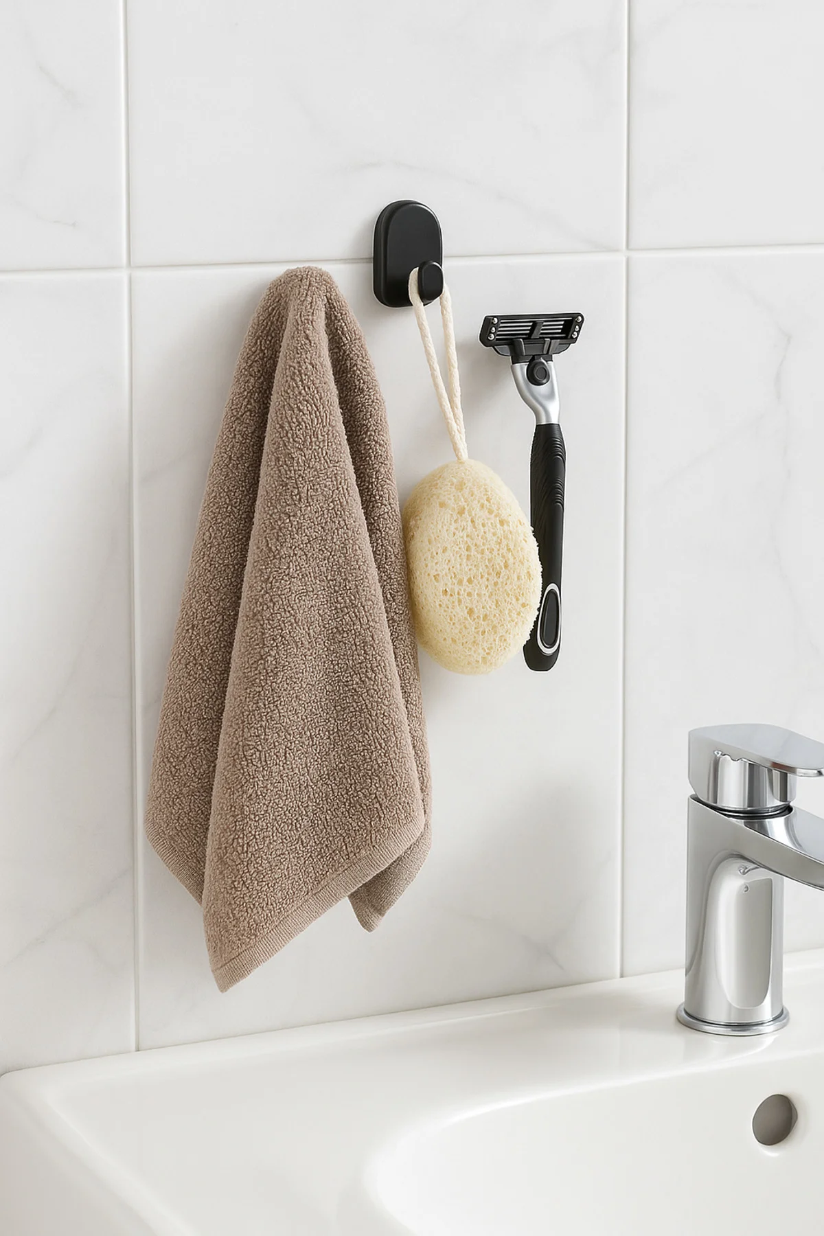 Kendinden Yapışkanlı Askı – Banyo, Mutfak, Kapı Arkası, Duvar, Ka