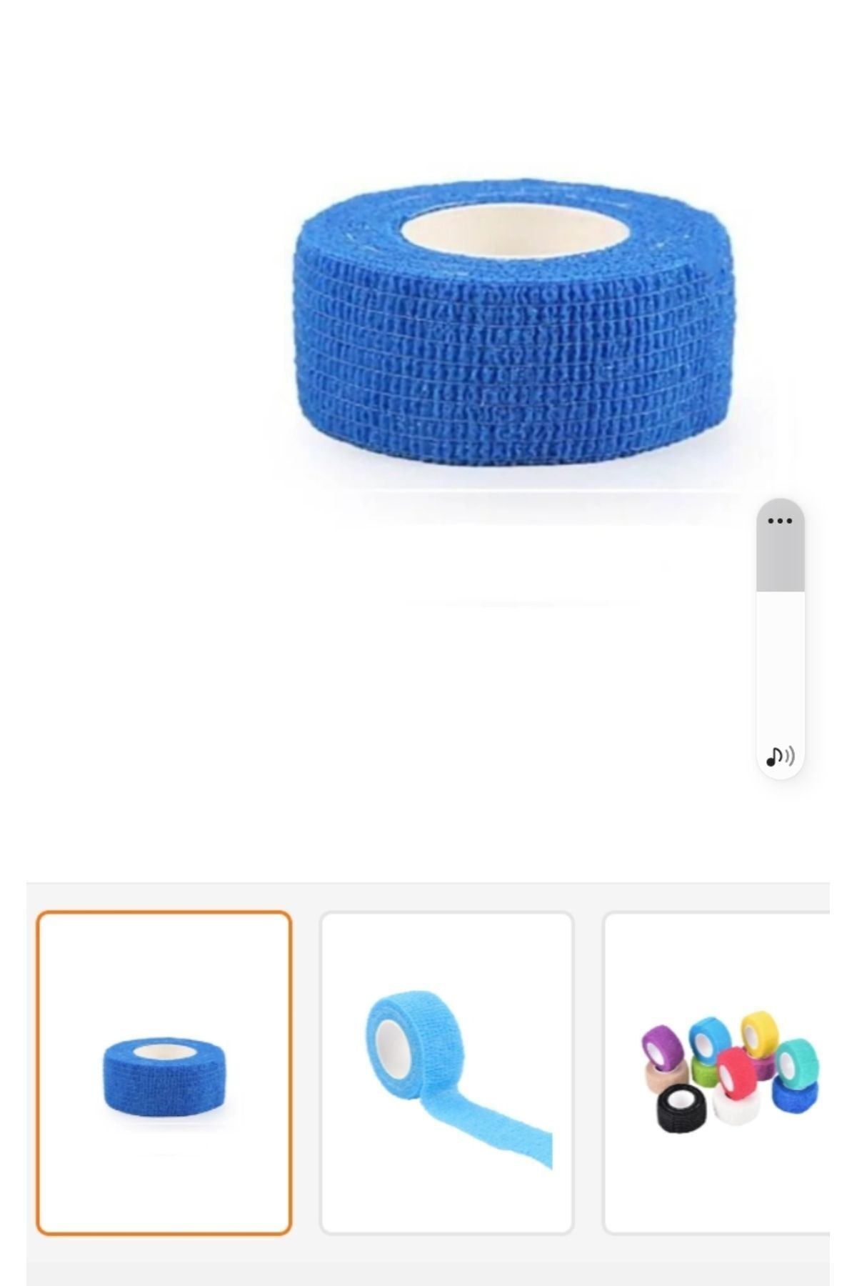 KENDİNDEN YAPIŞKANLI BANDAJ 2.5 cm x 4.5 mt ( 10 ADET) Mavi renk