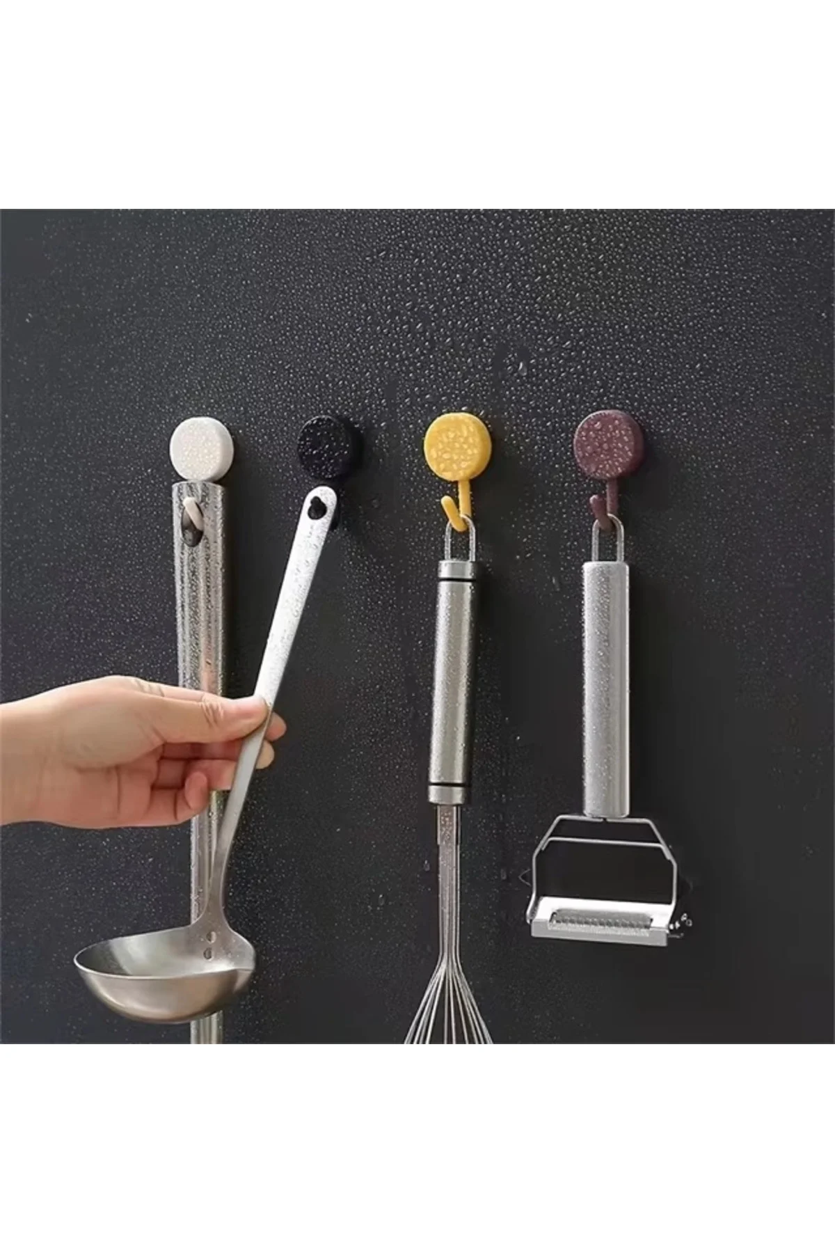 Kendinden Yapışkanlı Renkli Duvar Askısı (10Lu Set) Kendinden Yapışkanlı Renkli Duvar Askısı (10Lu Set) - Görsel 3