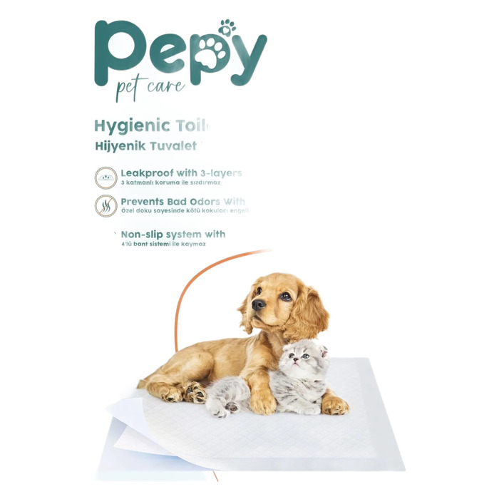 Pepy Kendinden Yapışkanlı Köpek Çiş Pedi 60X90 30 Adet