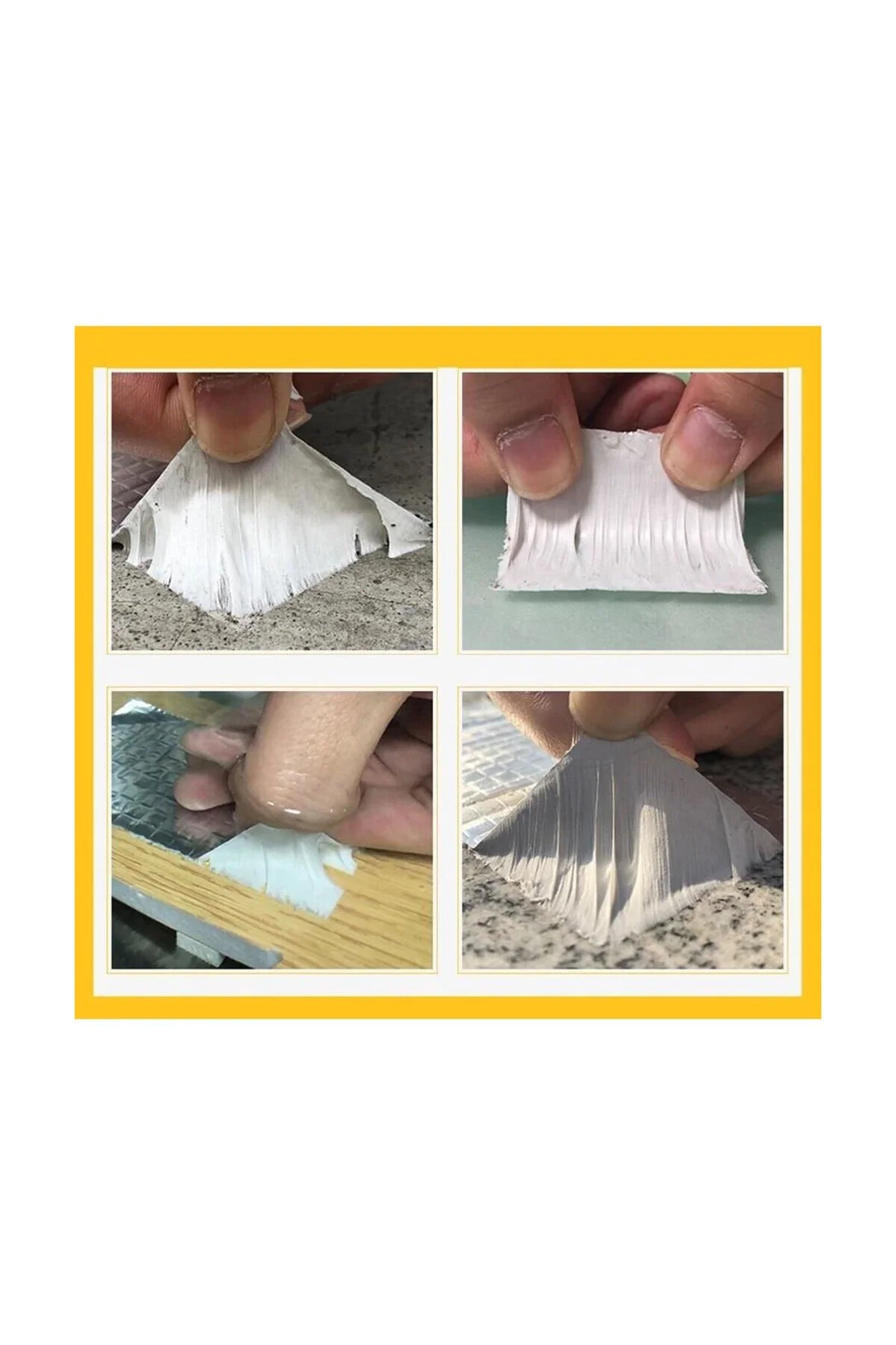 Kendinden Yapışkanlı Çatı Izolasyon Ses Su Yalıtım Tamir Çamur Bandı 10 cm Metre 2 Metre x 10 cm